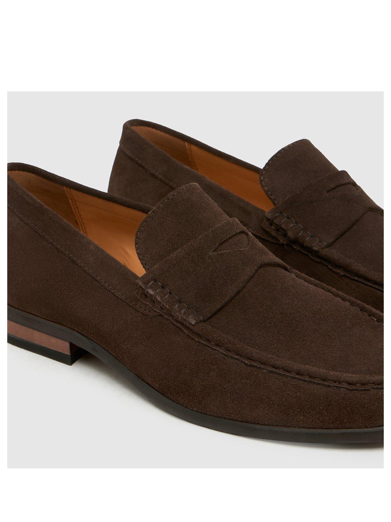 Image 2 of 4 of Schuh Rico Suede Loafers - Brown