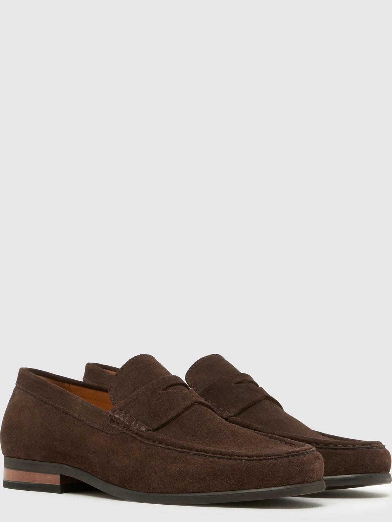 Image 4 of 4 of Schuh Rico Suede Loafers - Brown