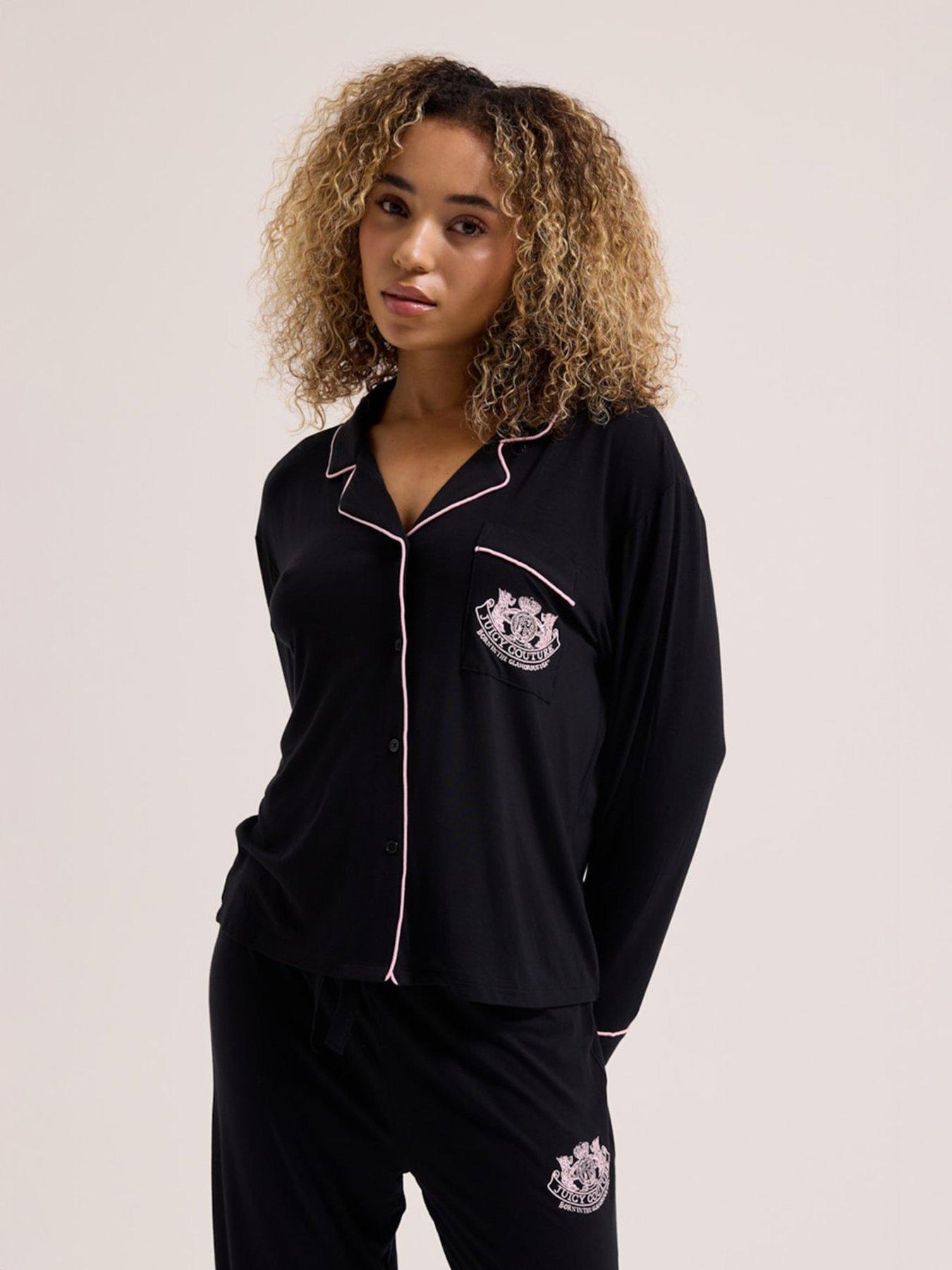 Juicy Couture Long Sleeve Pyjamas - Black