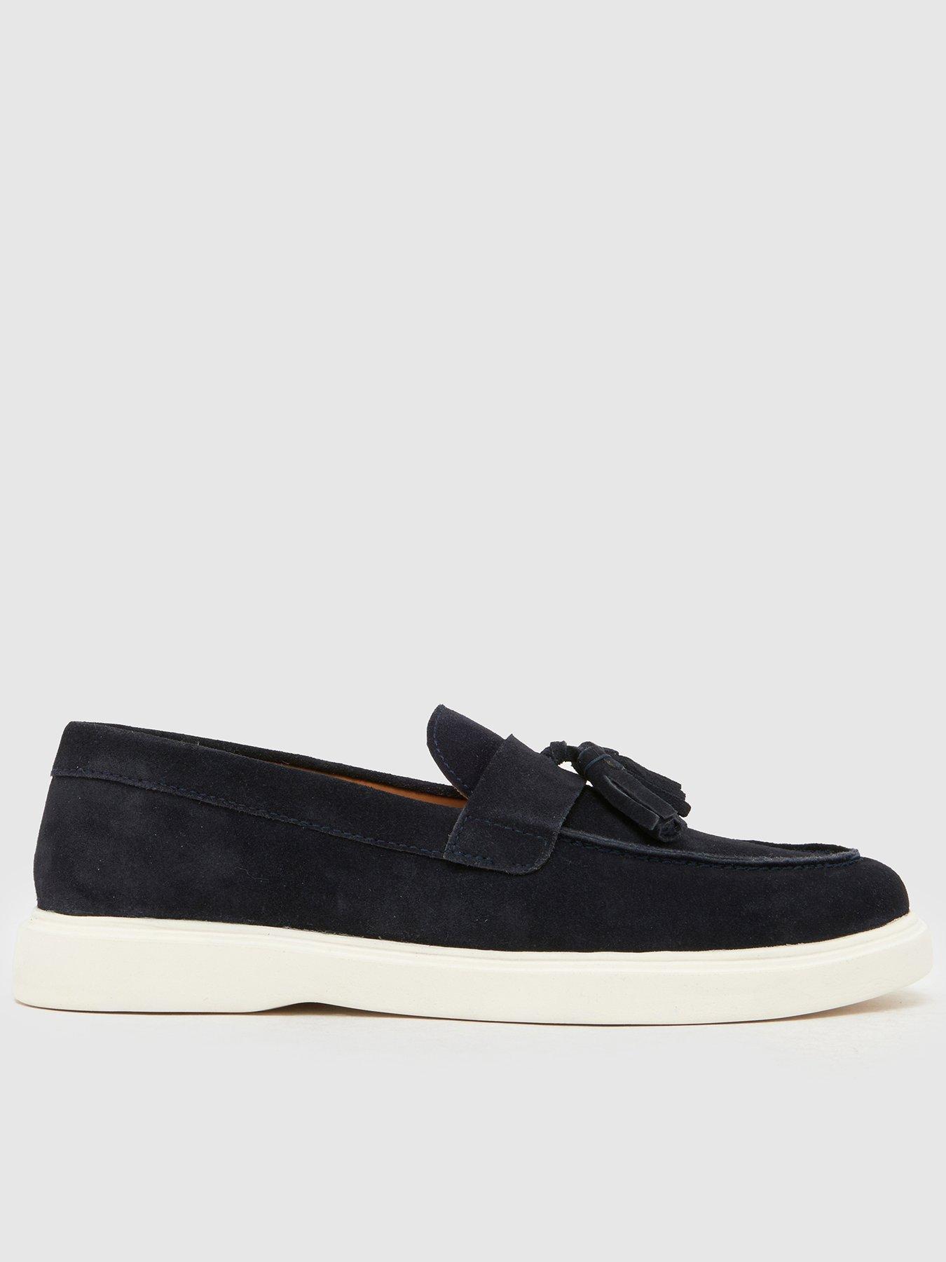 front image of schuh-percy-suede-tassel-loafer