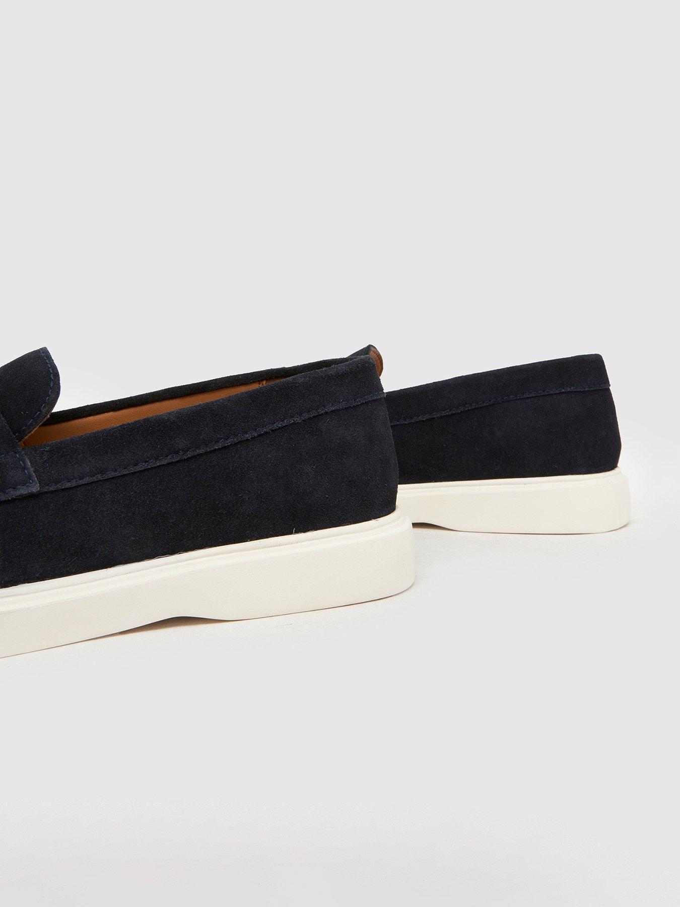 Image 3 of 4 of Schuh Percy Suede Tassel Loafer - Navy