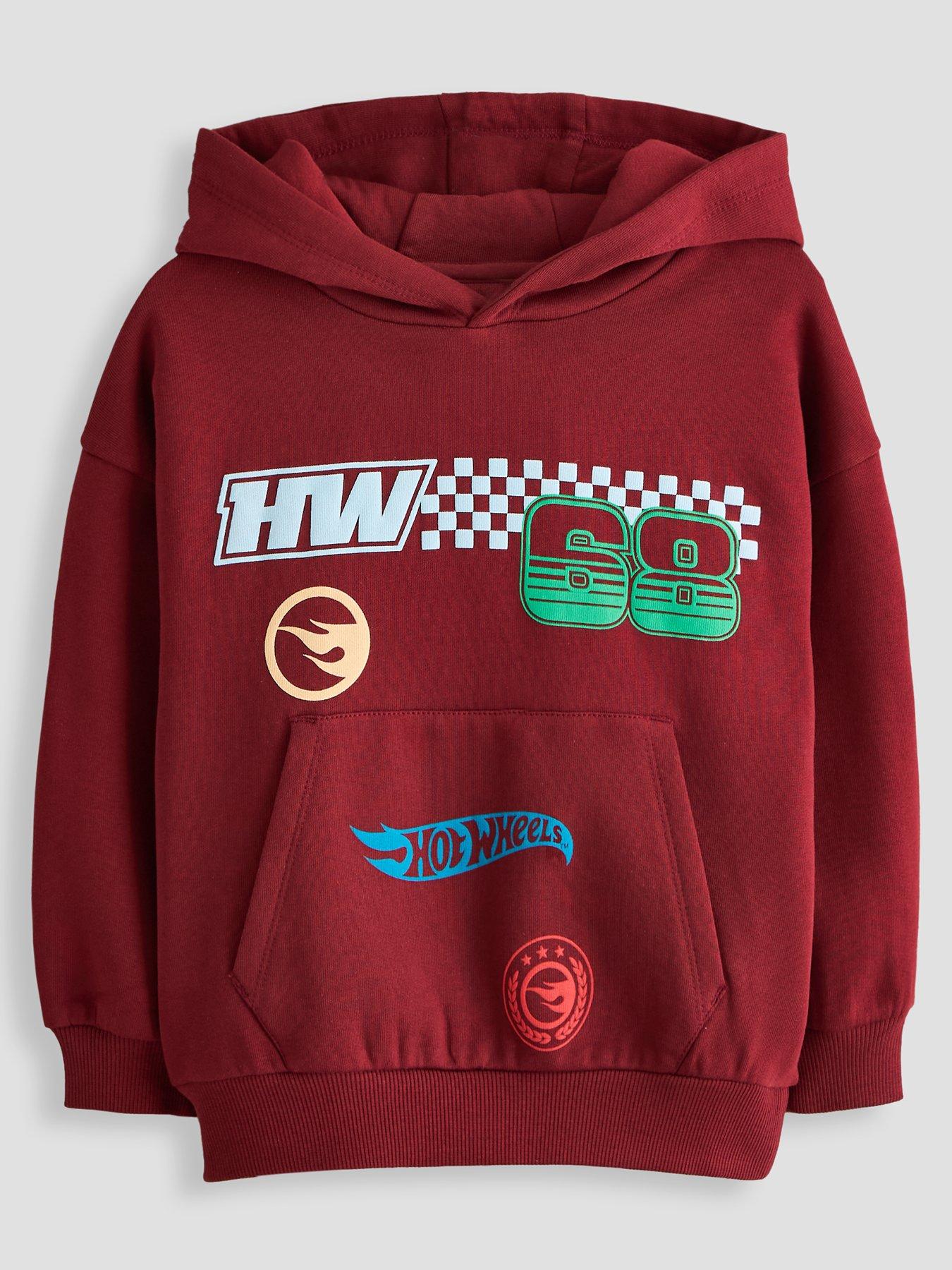 Image 1 of 6 of The Very Collection Hot Wheels Hoodie - Red