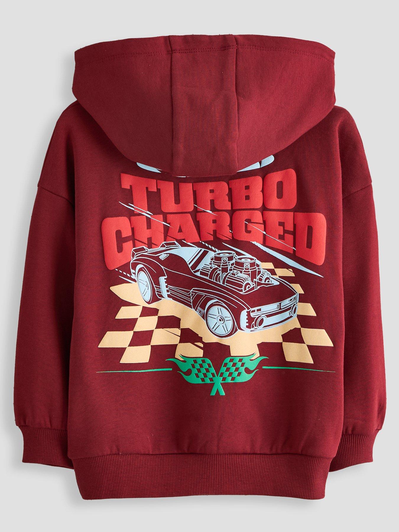 Image 2 of 6 of The Very Collection Hot Wheels Hoodie - Red