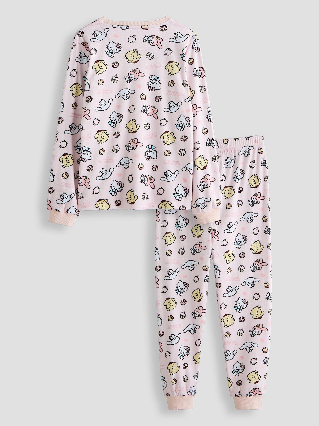 Image 2 of 5 of The Very Collection Hello Kitty and Friends Fleece Pyjama Set - Blue