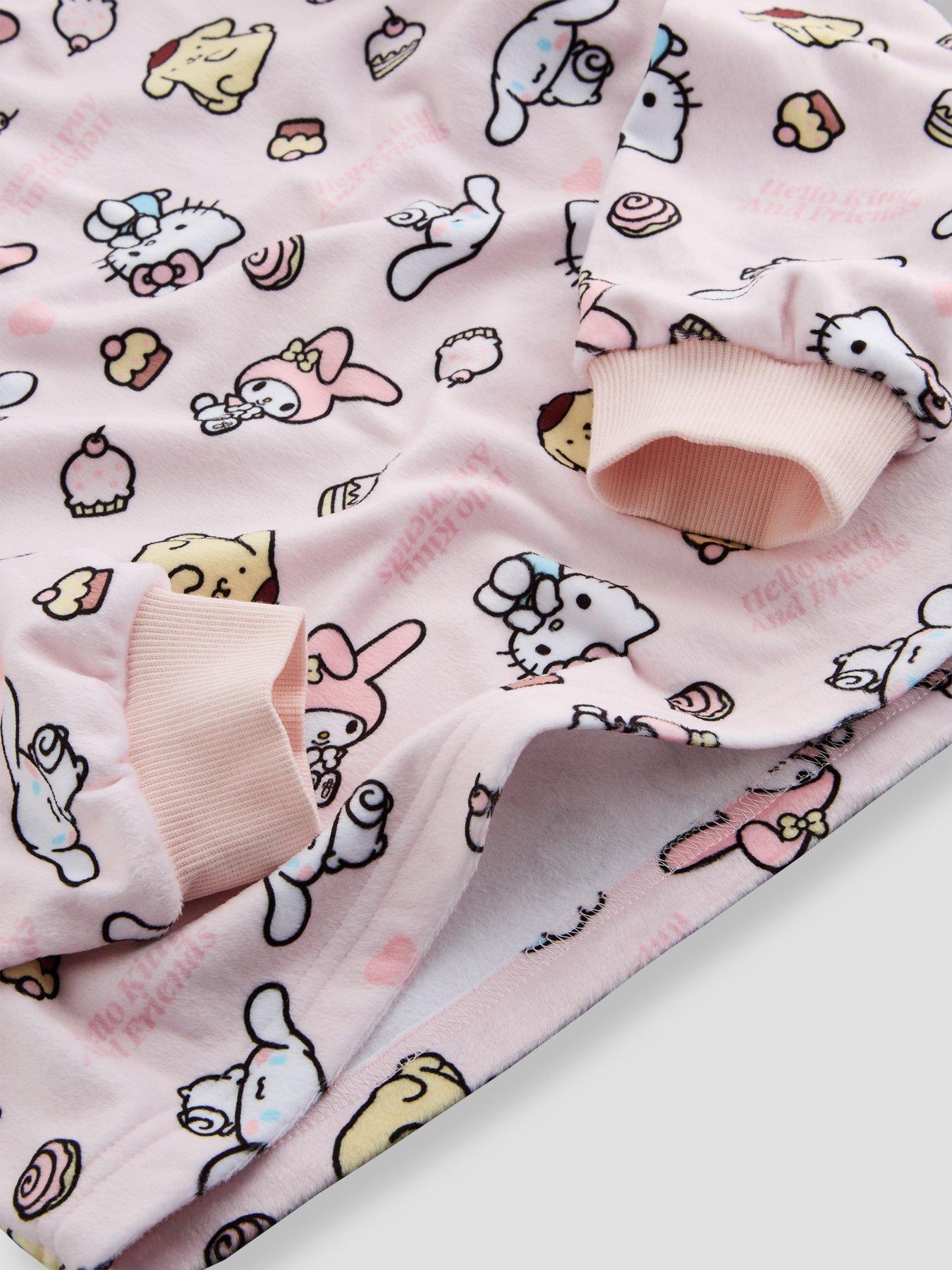 Image 4 of 5 of The Very Collection Hello Kitty and Friends Fleece Pyjama Set - Blue
