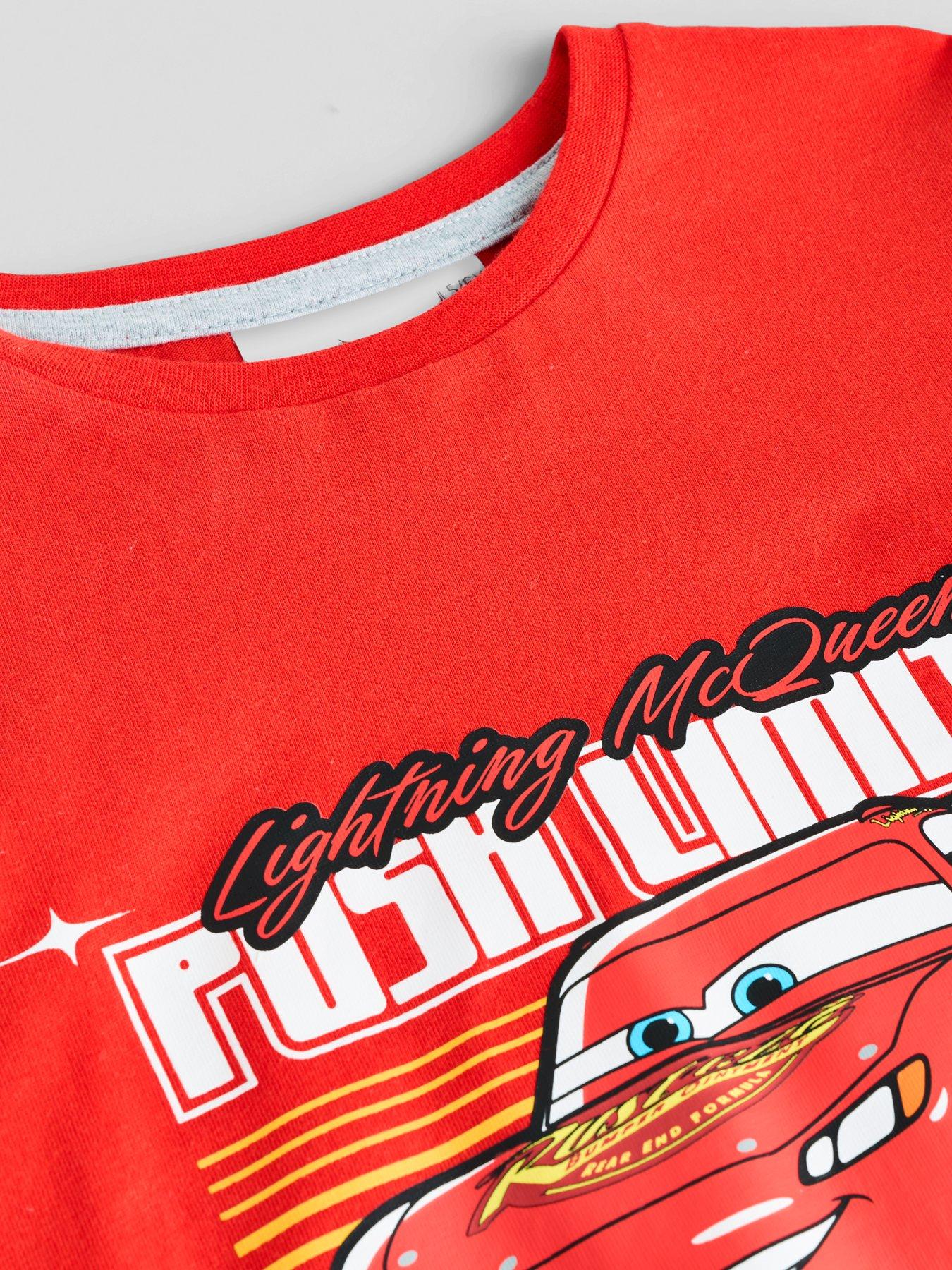 Image 4 of 6 of The Very Collection Boys Lightning McQueen Dressing Gown &amp; Pyjamas Set (12 Months - 7 Years) - Red