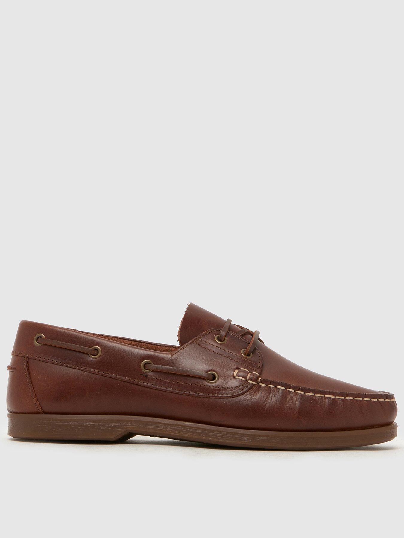 Image 1 of 4 of Schuh Patient Leather Boat Shoe - Brown