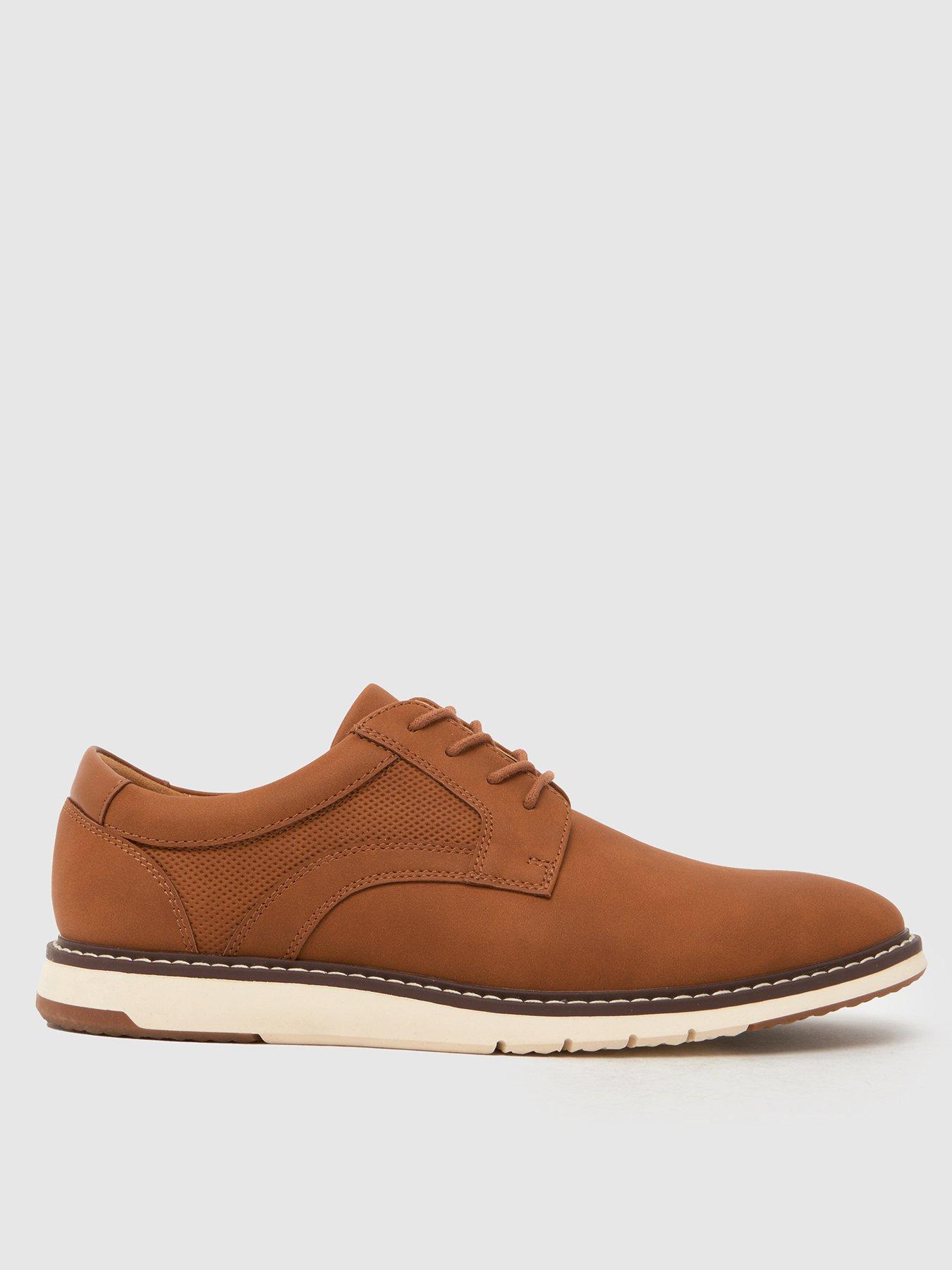 Schuh Pedro White Sole Lace Up Shoe - Brown