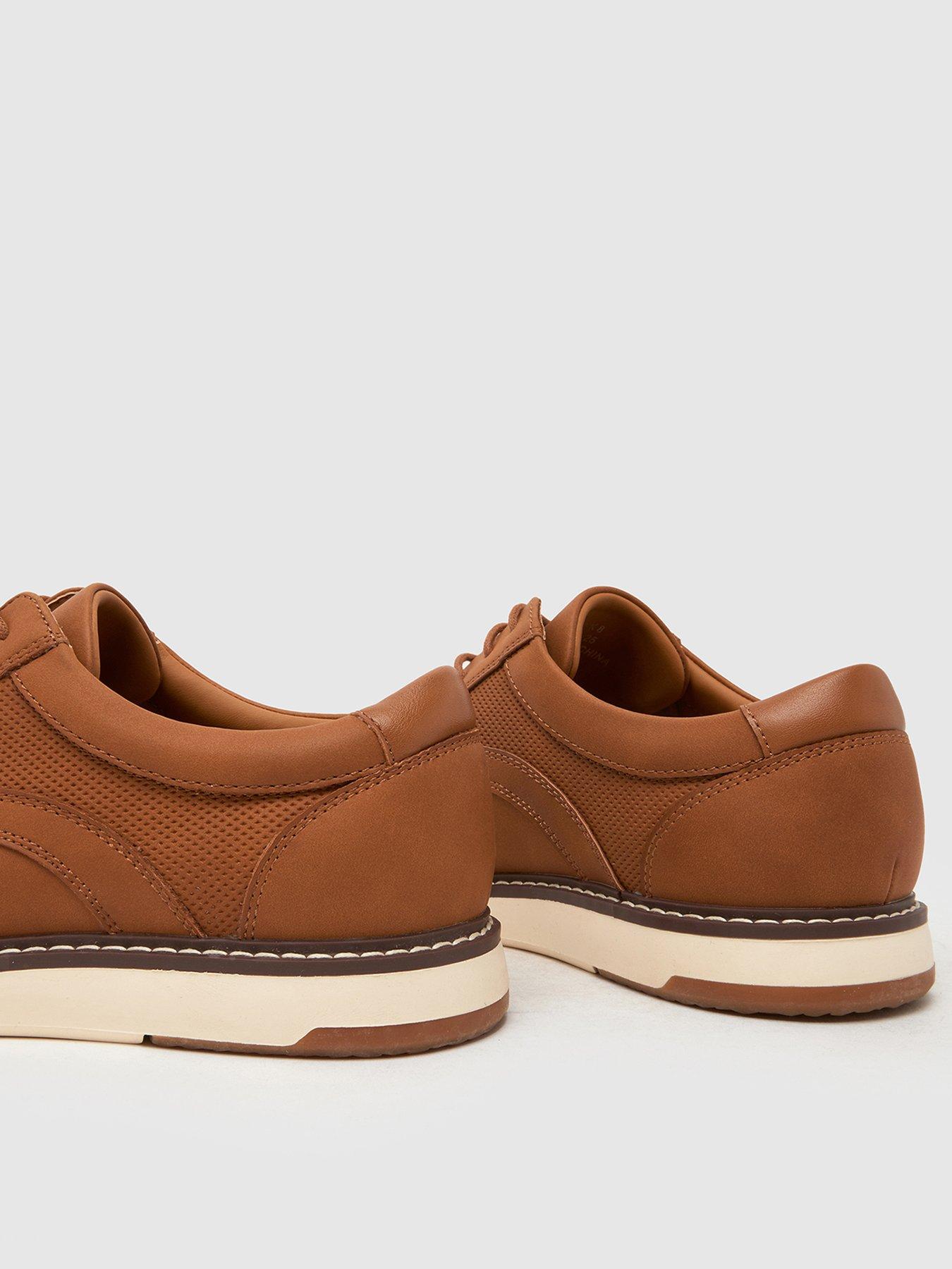 Image 4 of 4 of Schuh Pedro White Sole Lace Up Shoe - Brown