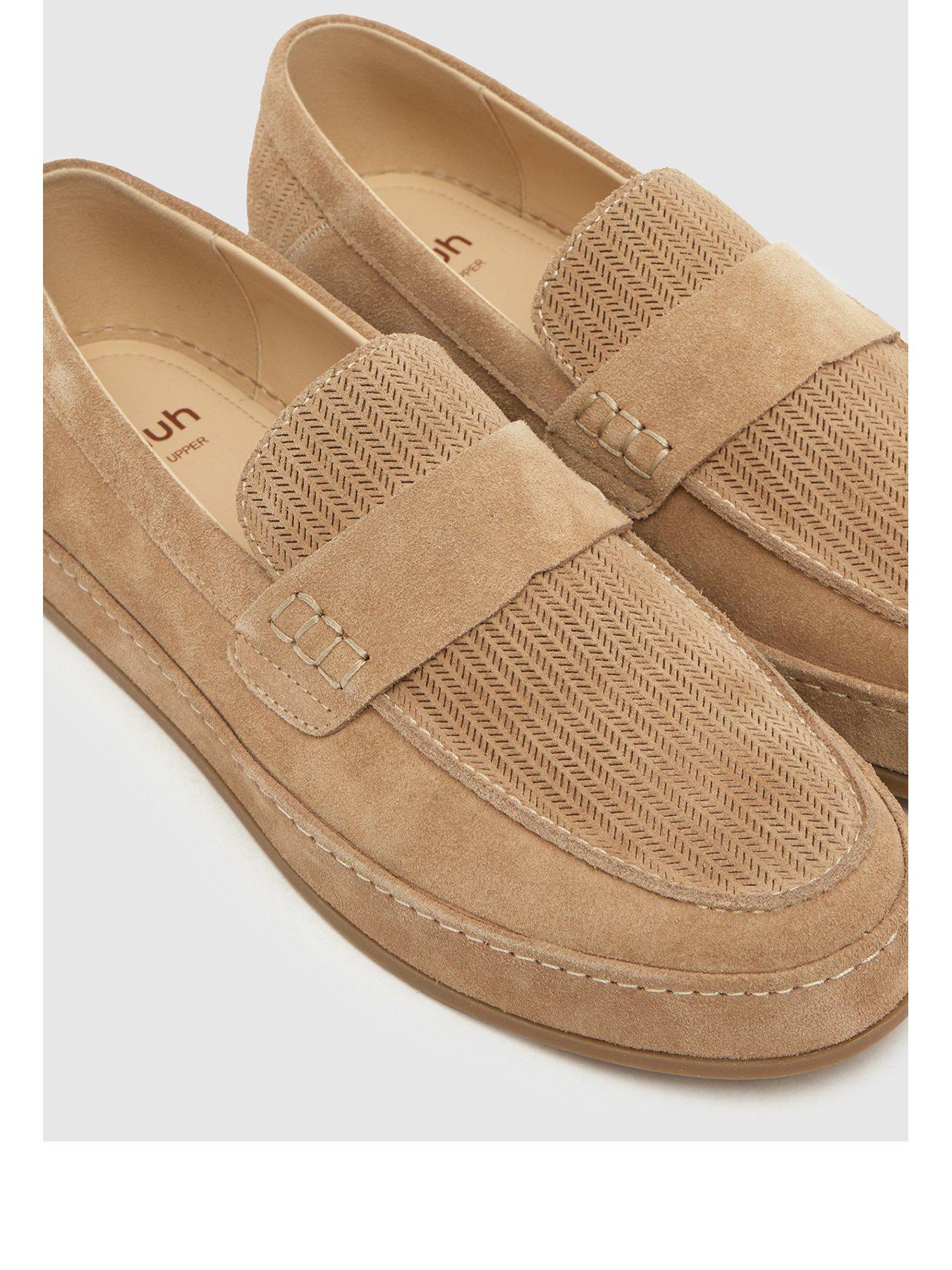  image of schuh-racer-suede-loafer-brown