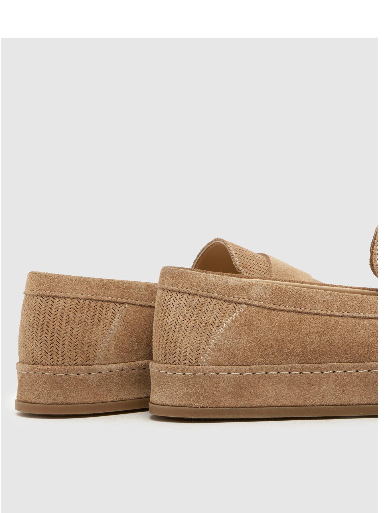  image of schuh-racer-suede-loafer-brown