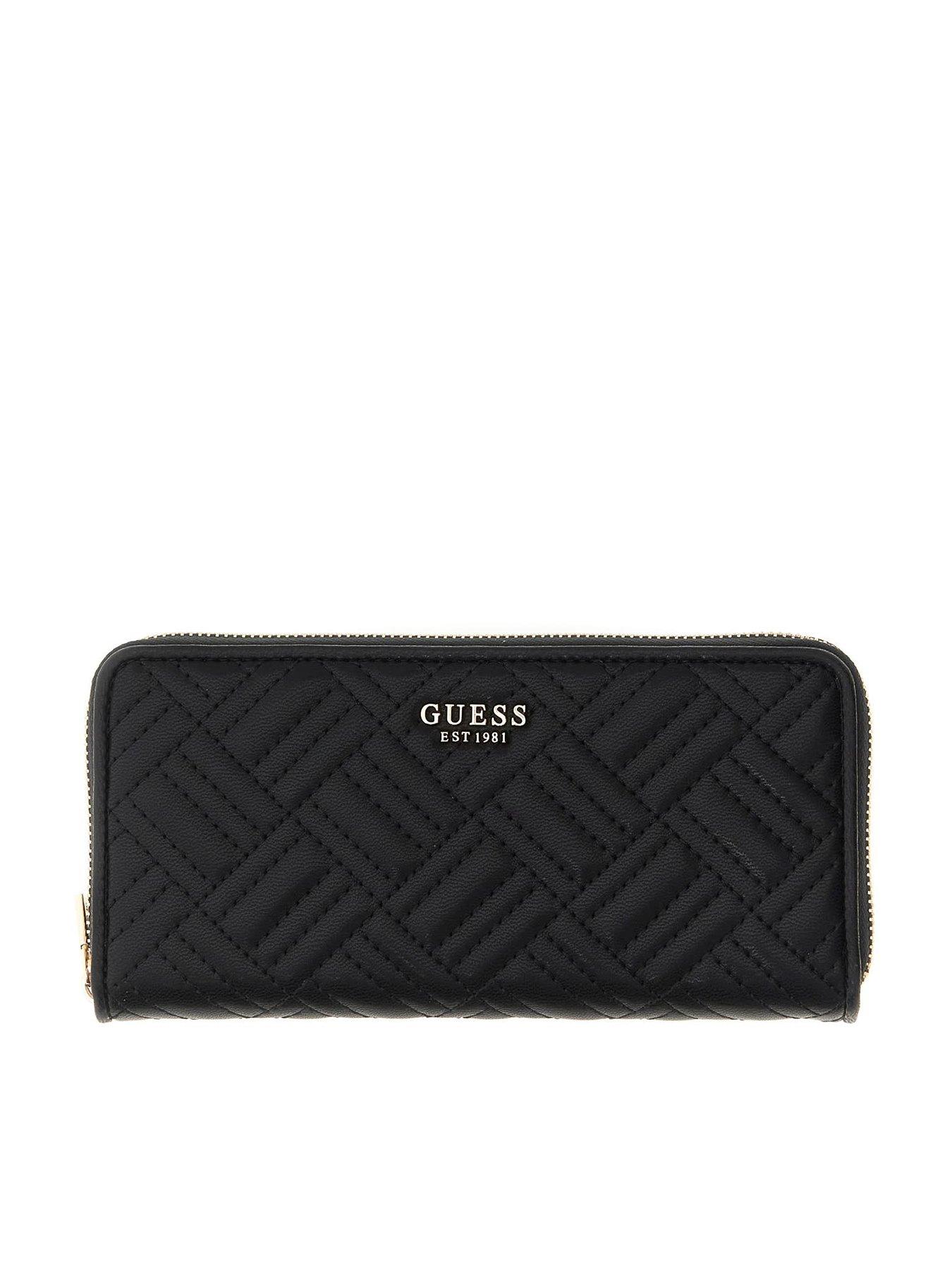 Guess Sally Slg Large Zip Around - Black