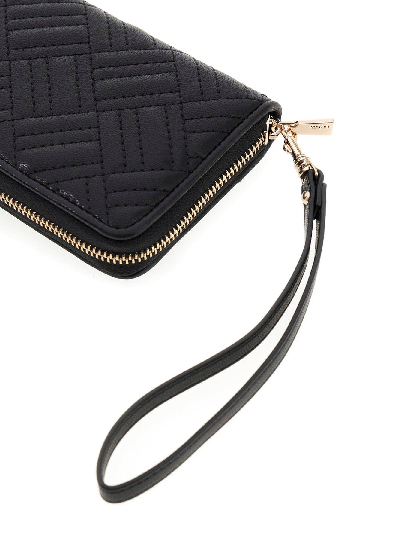 Image 5 of 5 of Guess Sally Slg Large Zip Around - Black