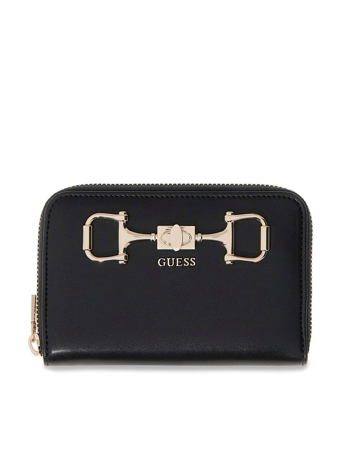 Guess Janie Slg Medium Zip Around - Black