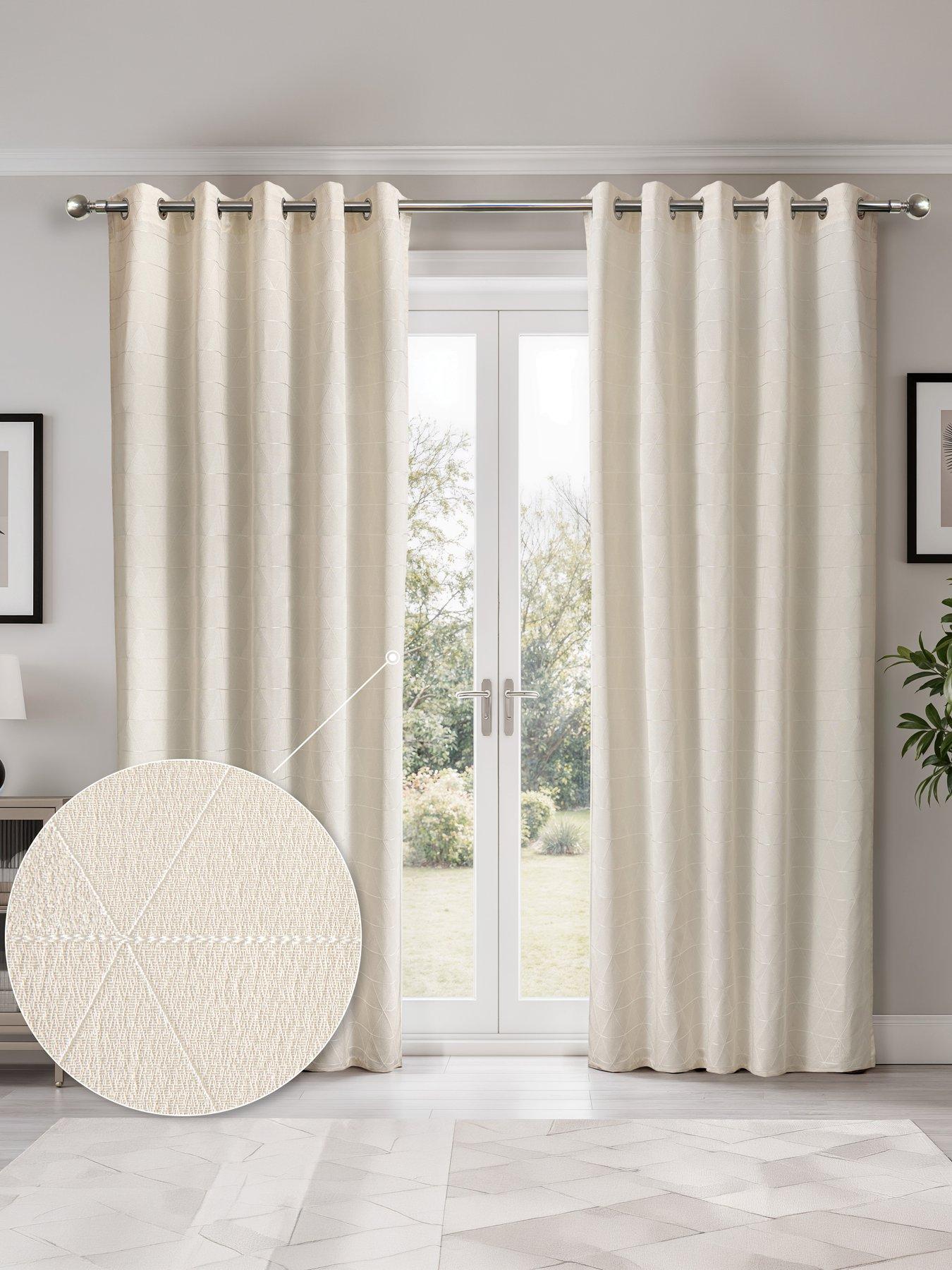 Image 1 of 6 of The Very Collection Aria Lightweight Jacquard 66x54 Eyelet
