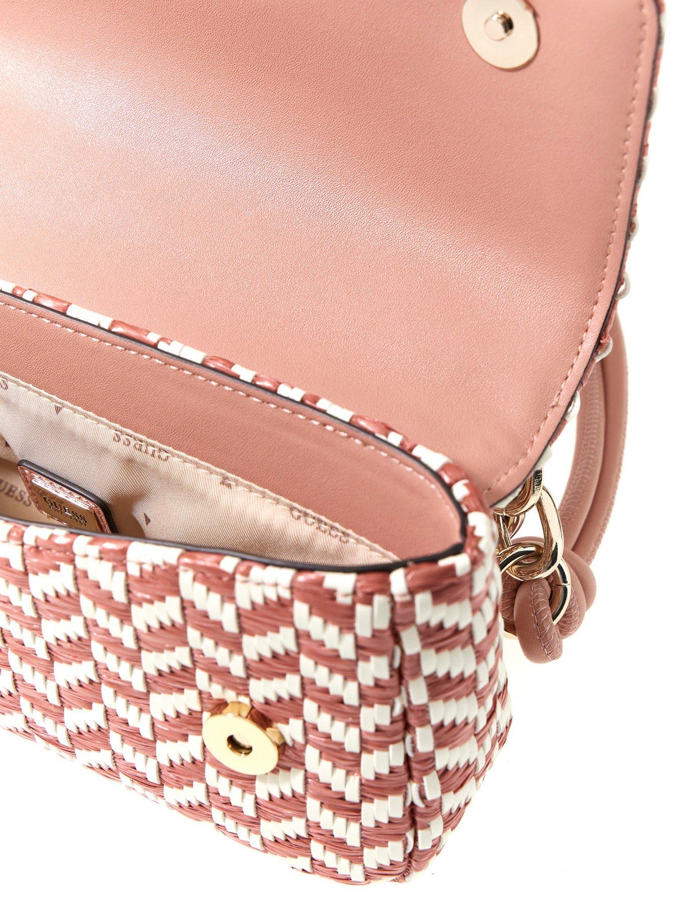 Image 2 of 4 of Guess Tessi Flap Shoulder Bag - Pink