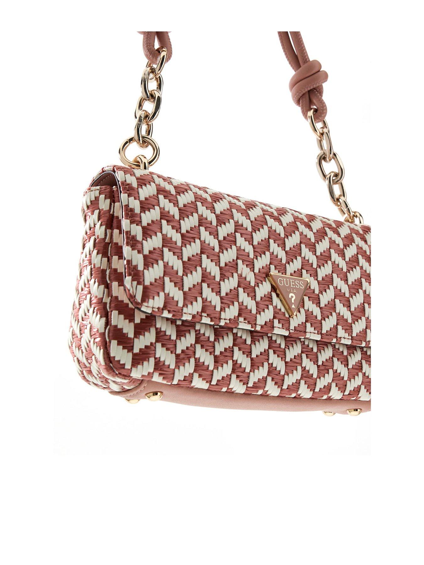 Image 3 of 4 of Guess Tessi Flap Shoulder Bag - Pink