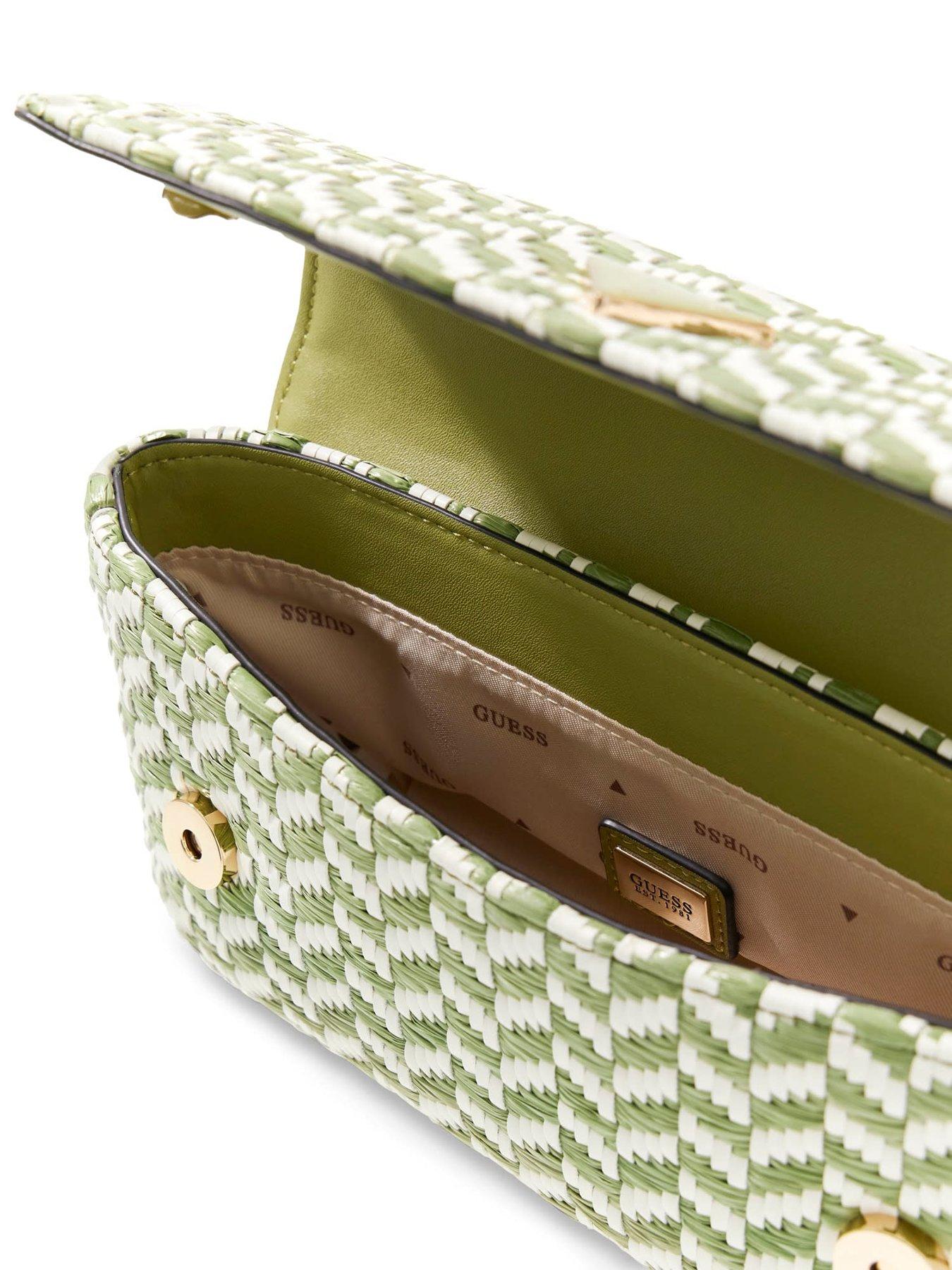 Image 4 of 4 of Guess Tessi Flap Shoulder Bag - Green