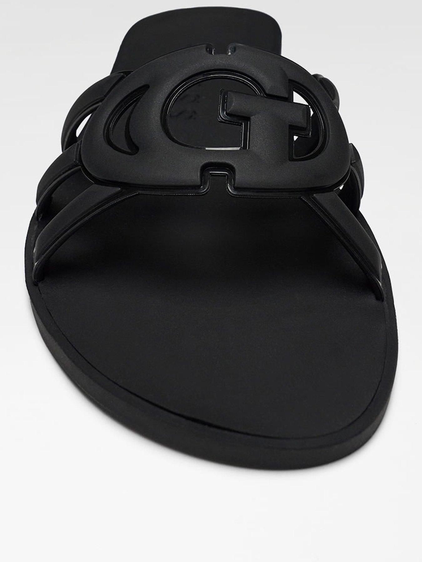 Image 3 of 4 of Guess Elyho2 Logo Flat Slide Sandal