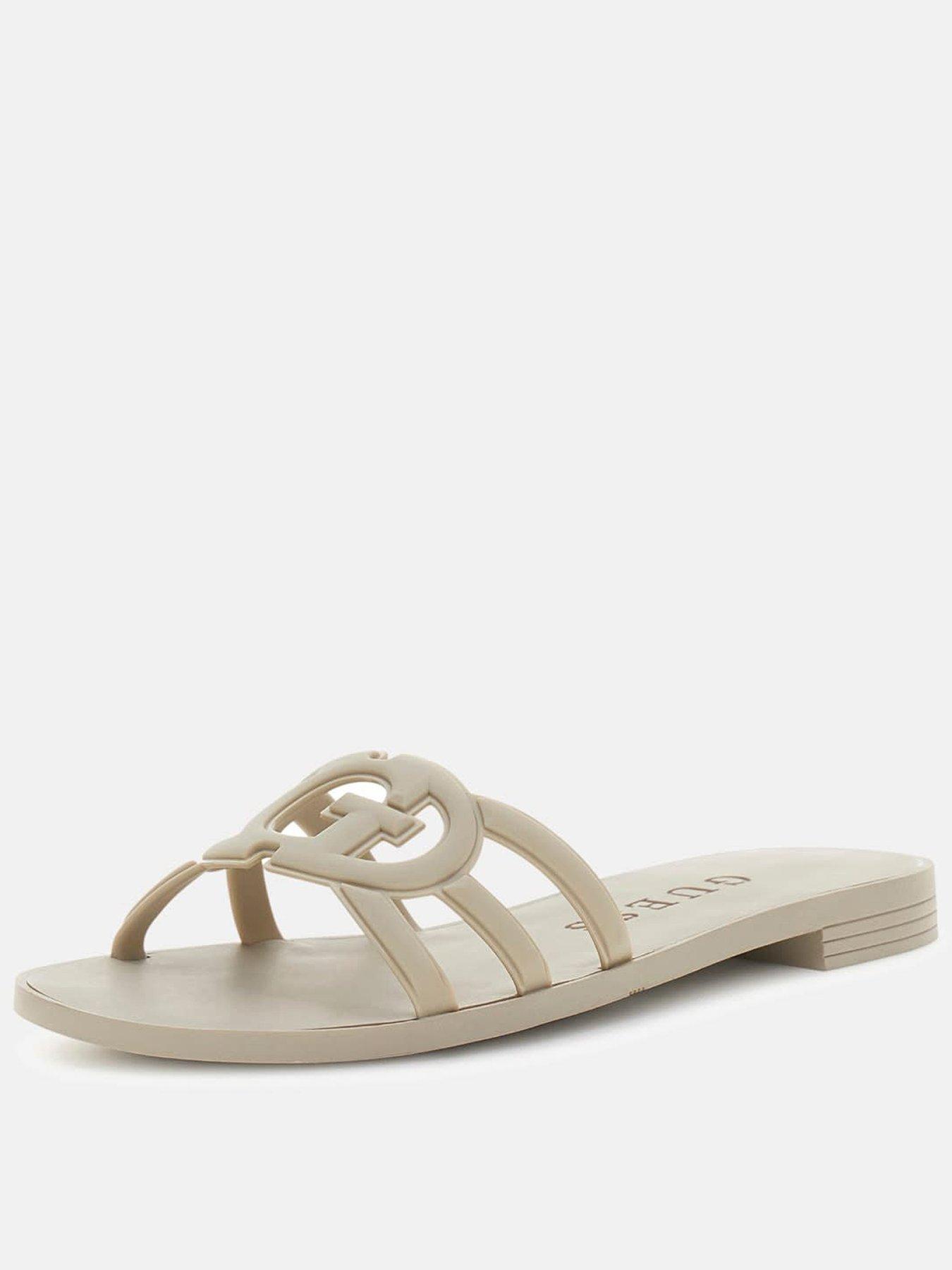 Guess Elyho2 Logo Flat Slide Sandal