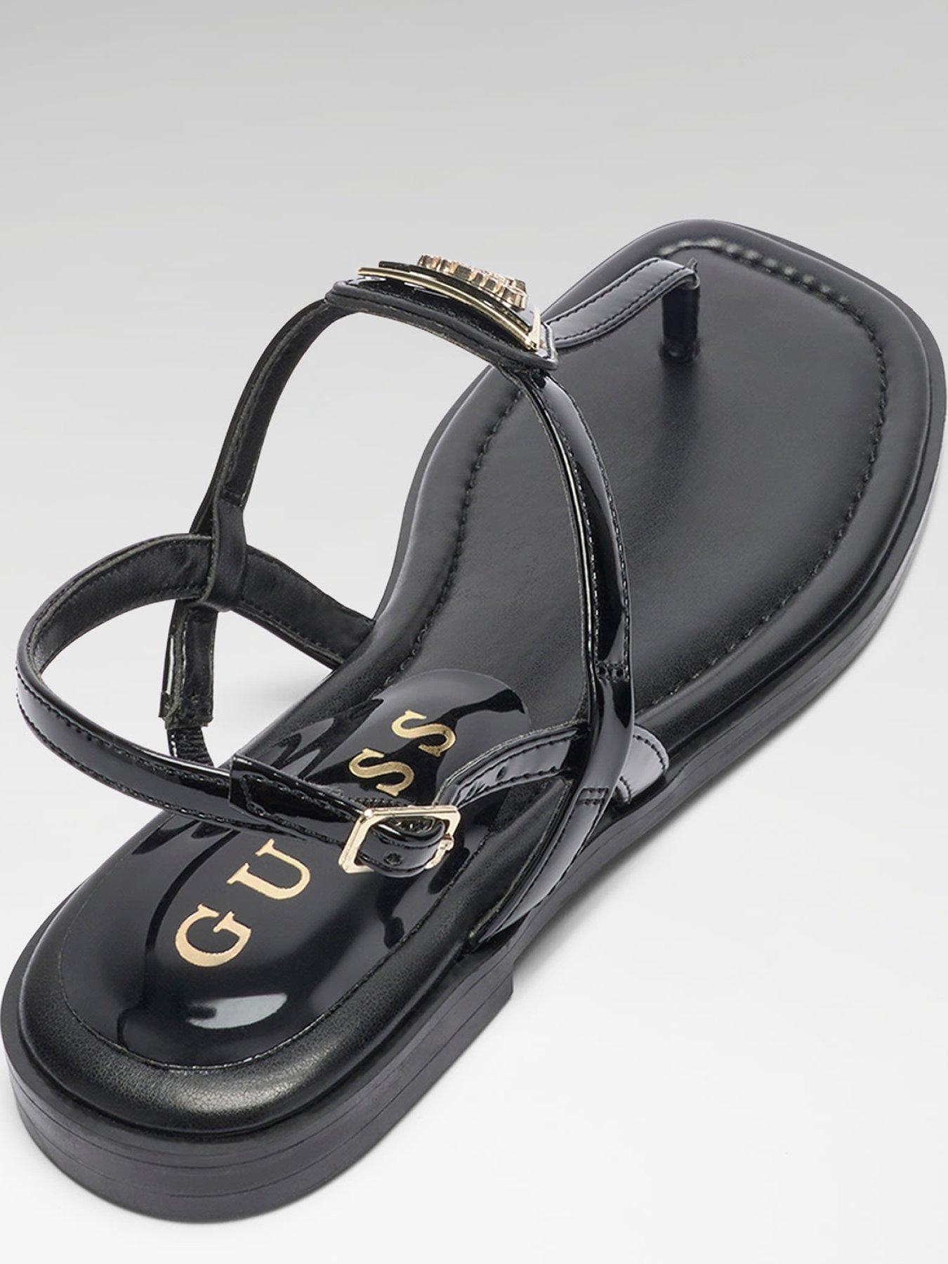 Image 4 of 4 of Guess Rainey4 Toe Post Flat Sandal