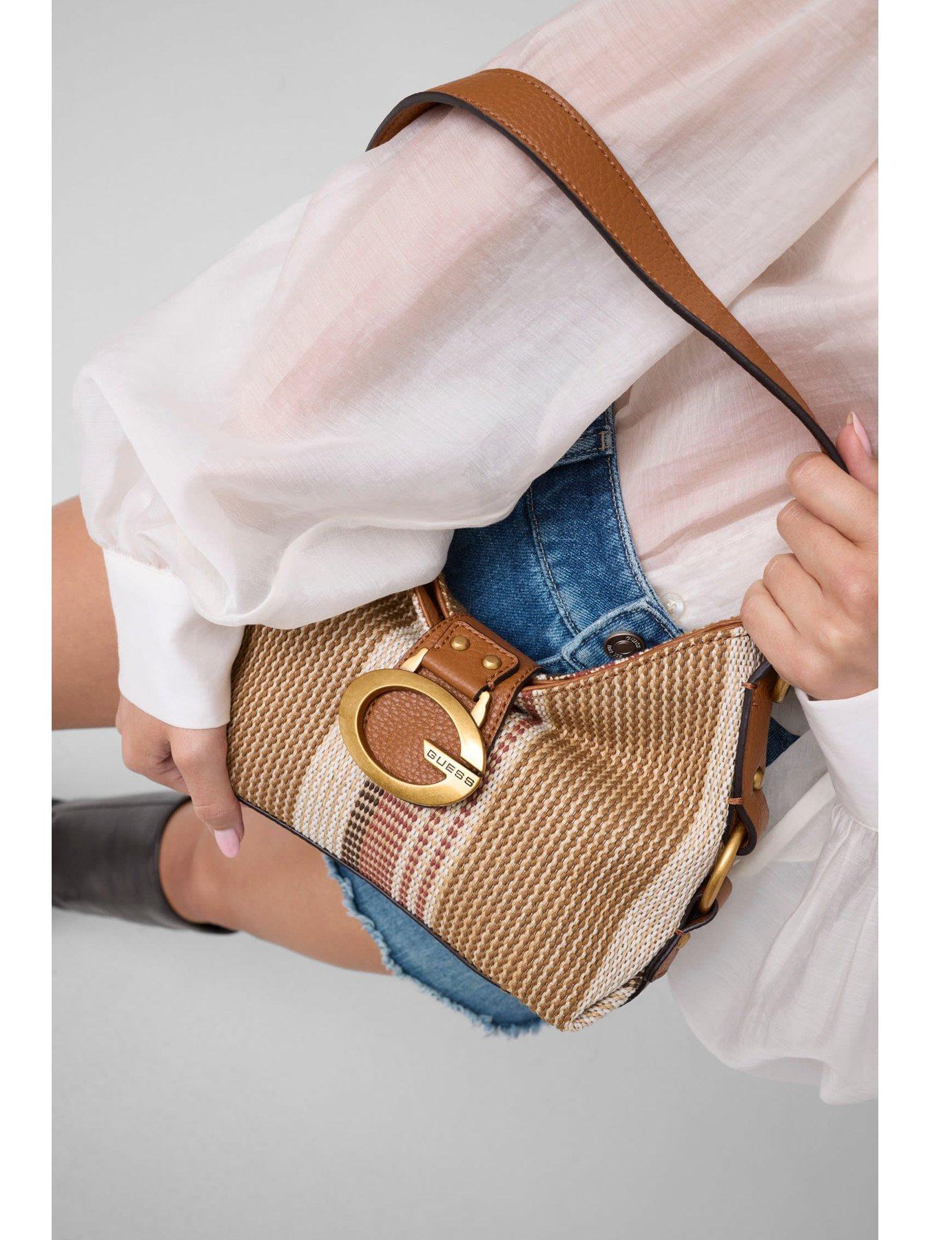 Image 2 of 5 of Guess Camden Mini Shoulder Bag - Brown