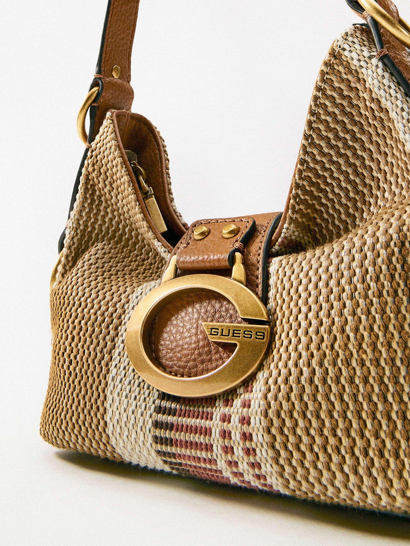Image 4 of 5 of Guess Camden Mini Shoulder Bag - Brown