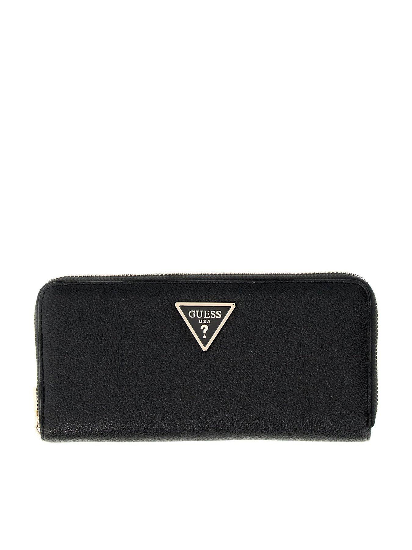 Image 1 of 4 of Guess Laurel II Slg Large Zip Around Purse - Black