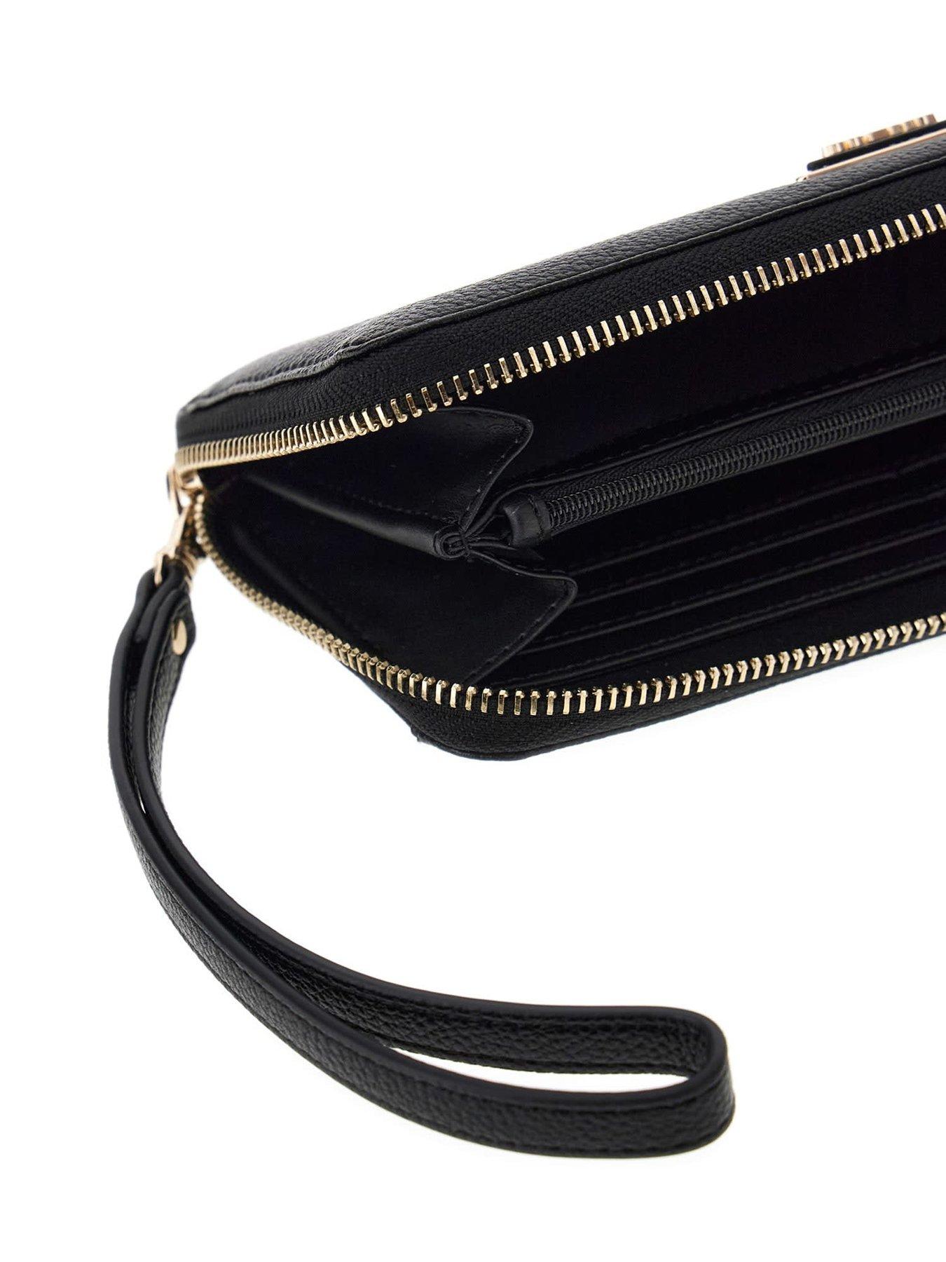 Image 4 of 4 of Guess Laurel II Slg Large Zip Around Purse - Black
