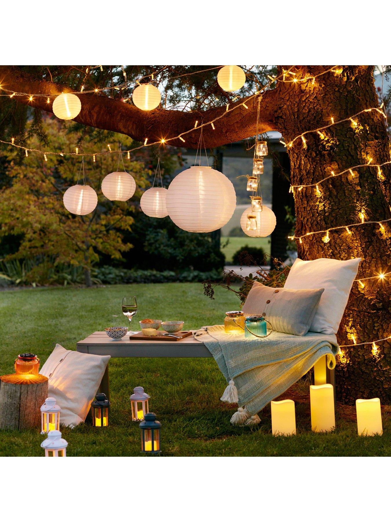  image of lights4fun-3-cloud-white-miami-solar-lanterns