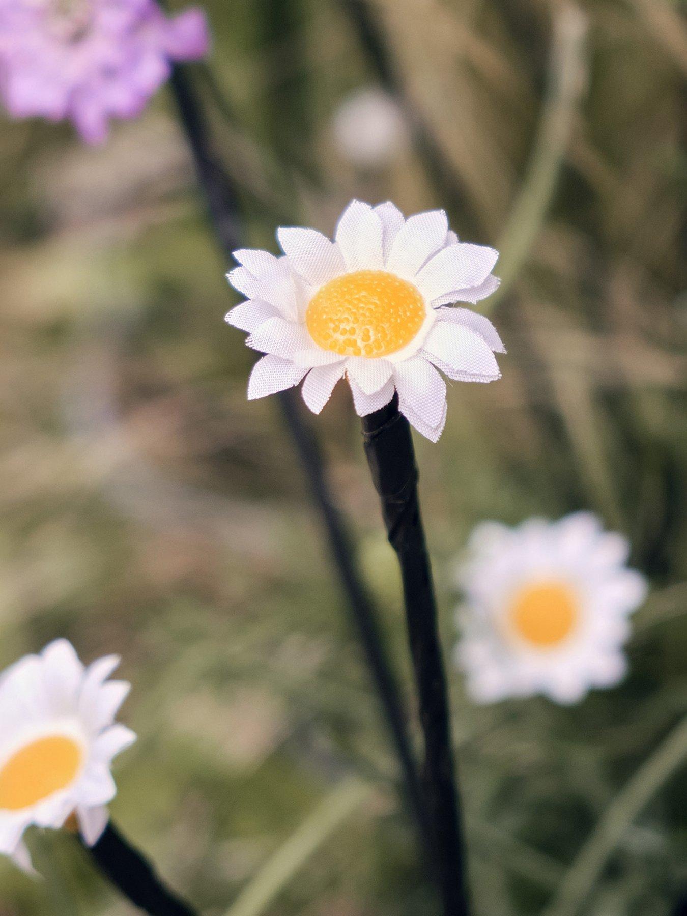  image of lights4fun-30led-solar-daisy-stake-lights