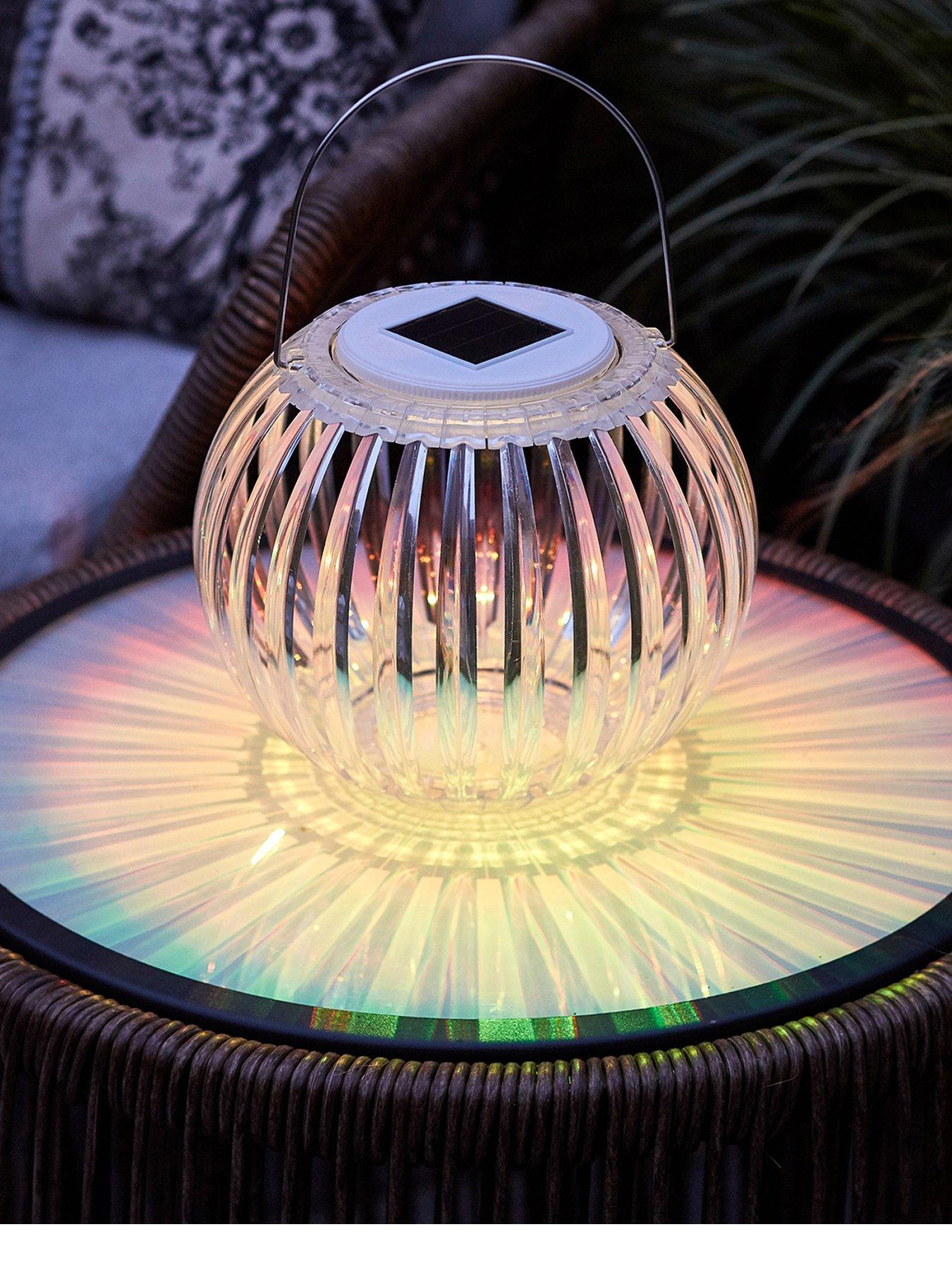 stillFront image of lights4fun-colour-changing-solar-hanging-lantern