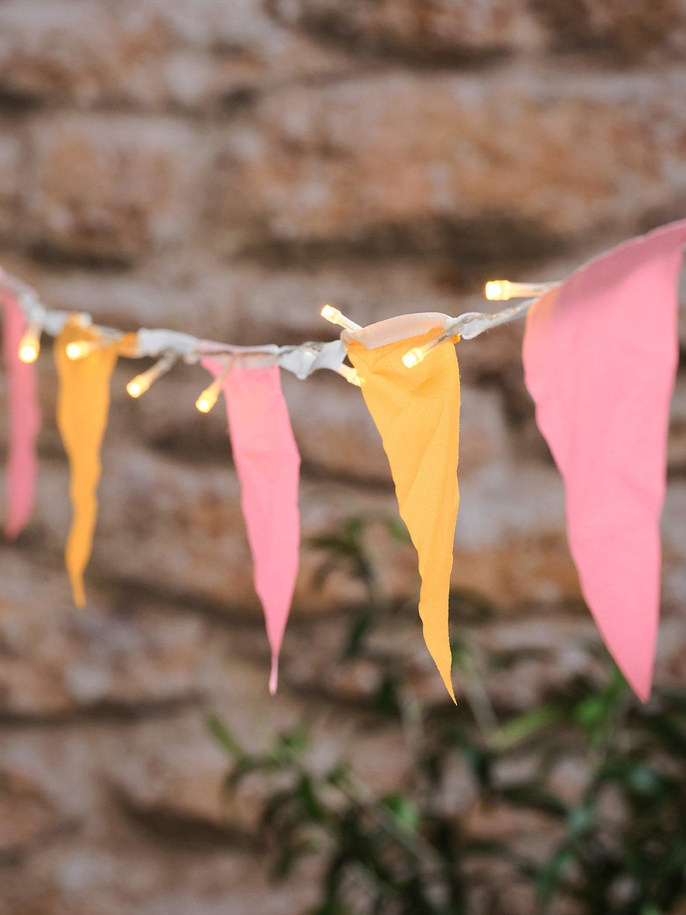 Image 1 of 4 of Lights4Fun 5m Outdoor Fairy Light Bunting