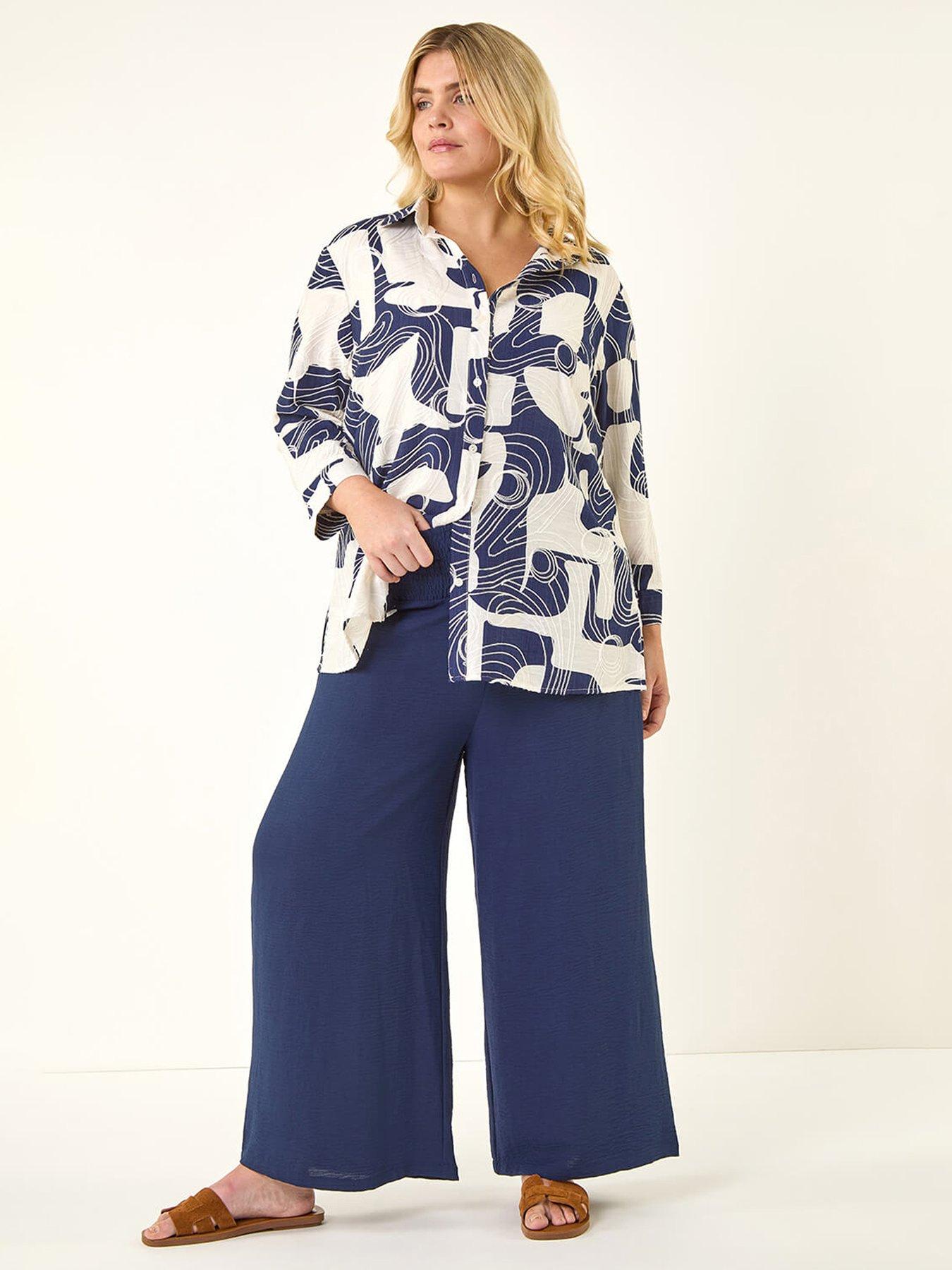  image of roman-curve-textured-geometric-shirt