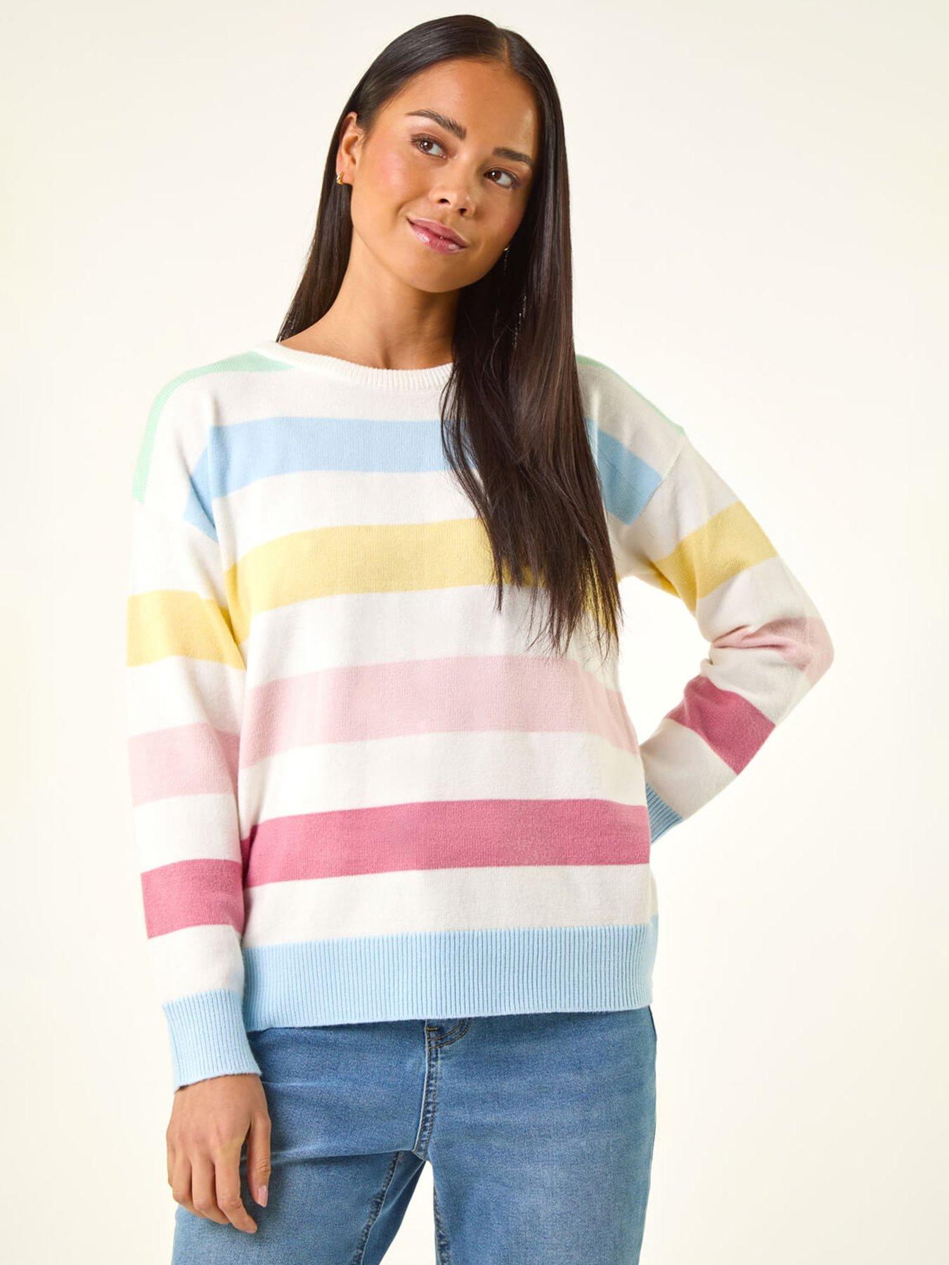 image of roman-petite-stripe-knit-jumper