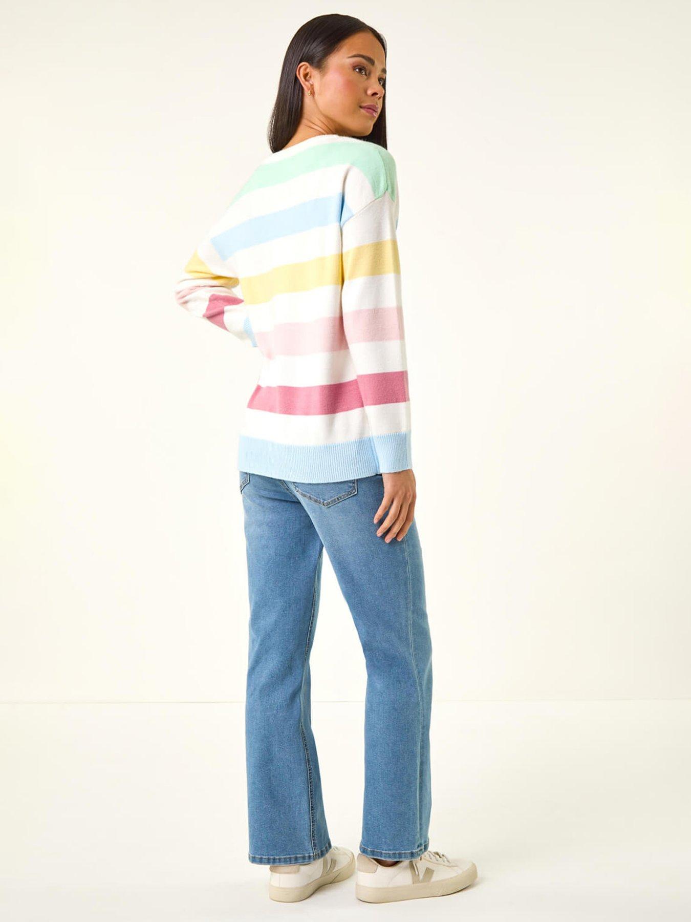  image of roman-petite-stripe-knit-jumper