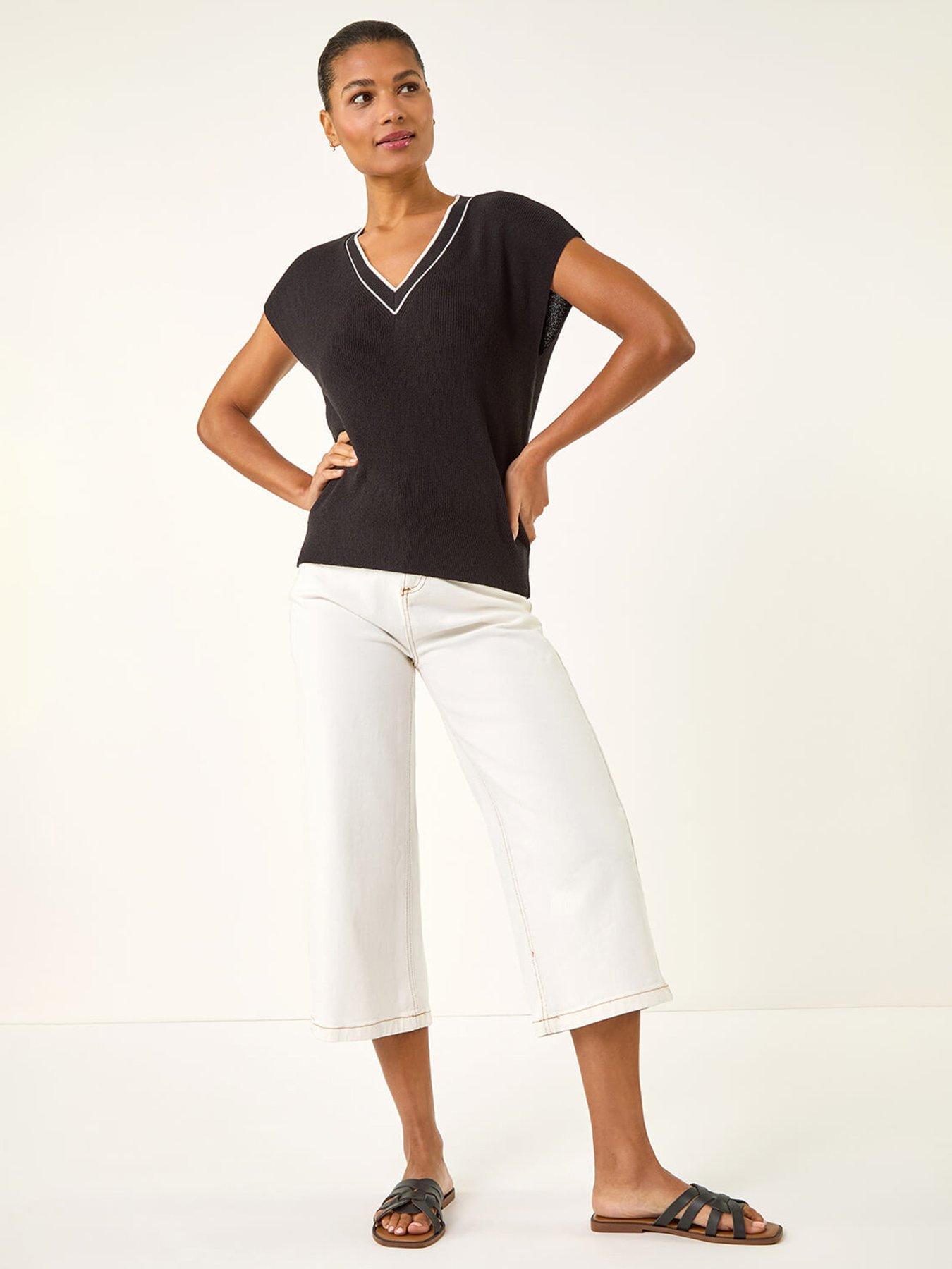  image of roman-light-weight-v-neck-knitted-vest