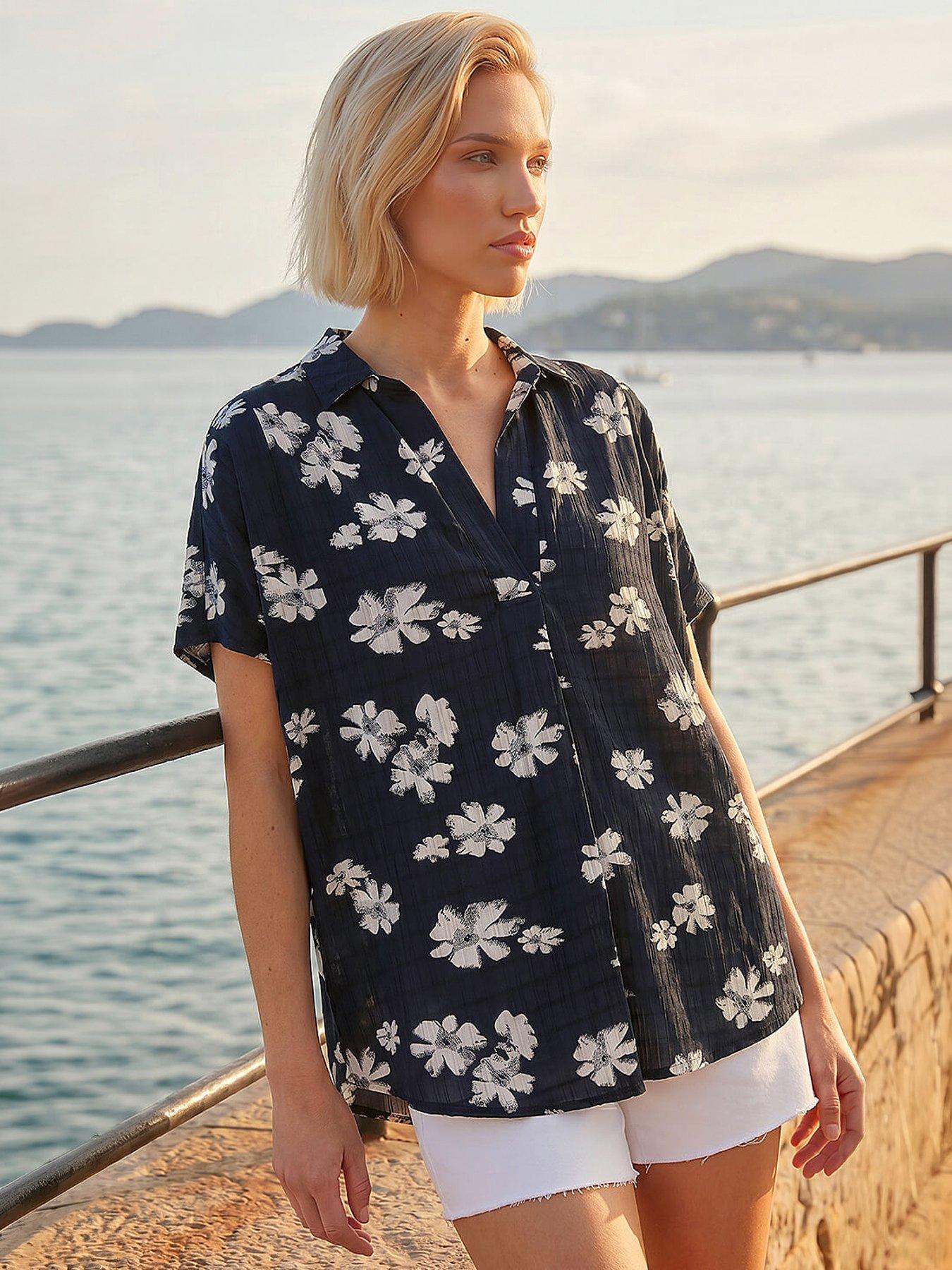 roman-floral-print-pleat-tunic-top