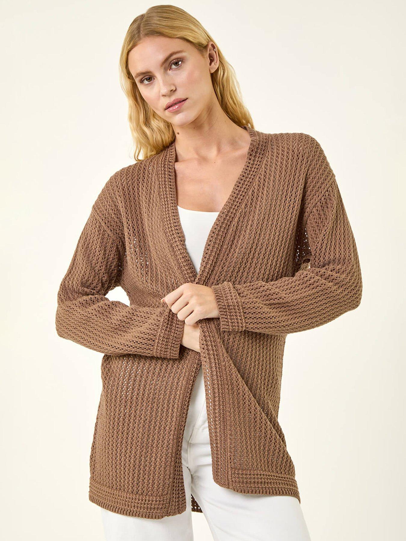 Image 1 of 5 of Roman Stitch Knit Cardigan