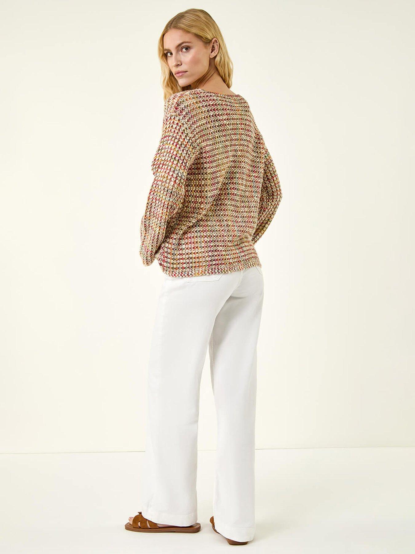  image of roman-textured-spacedye-knit-jumper