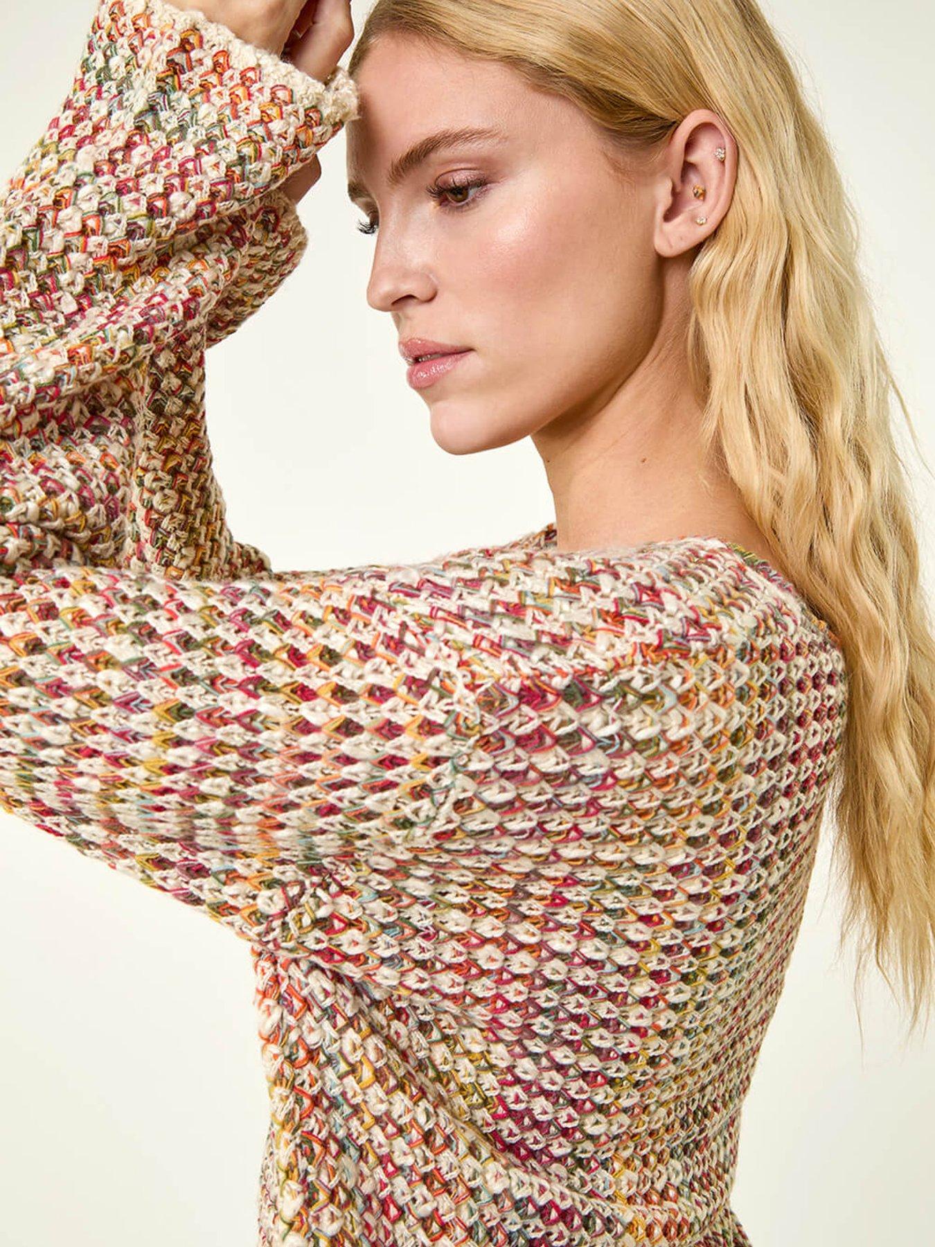  image of roman-textured-spacedye-knit-jumper
