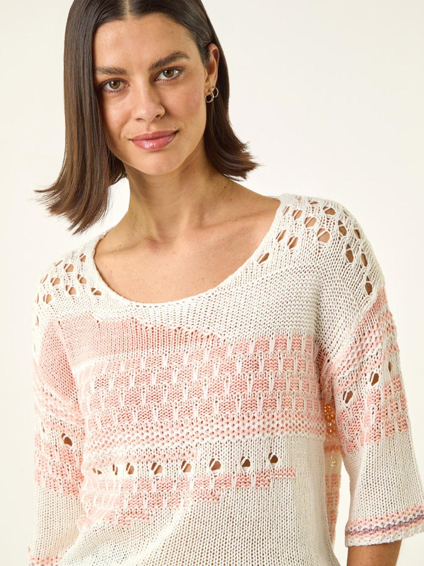 Image 4 of 5 of Roman Textured Abstract Knit Jumper