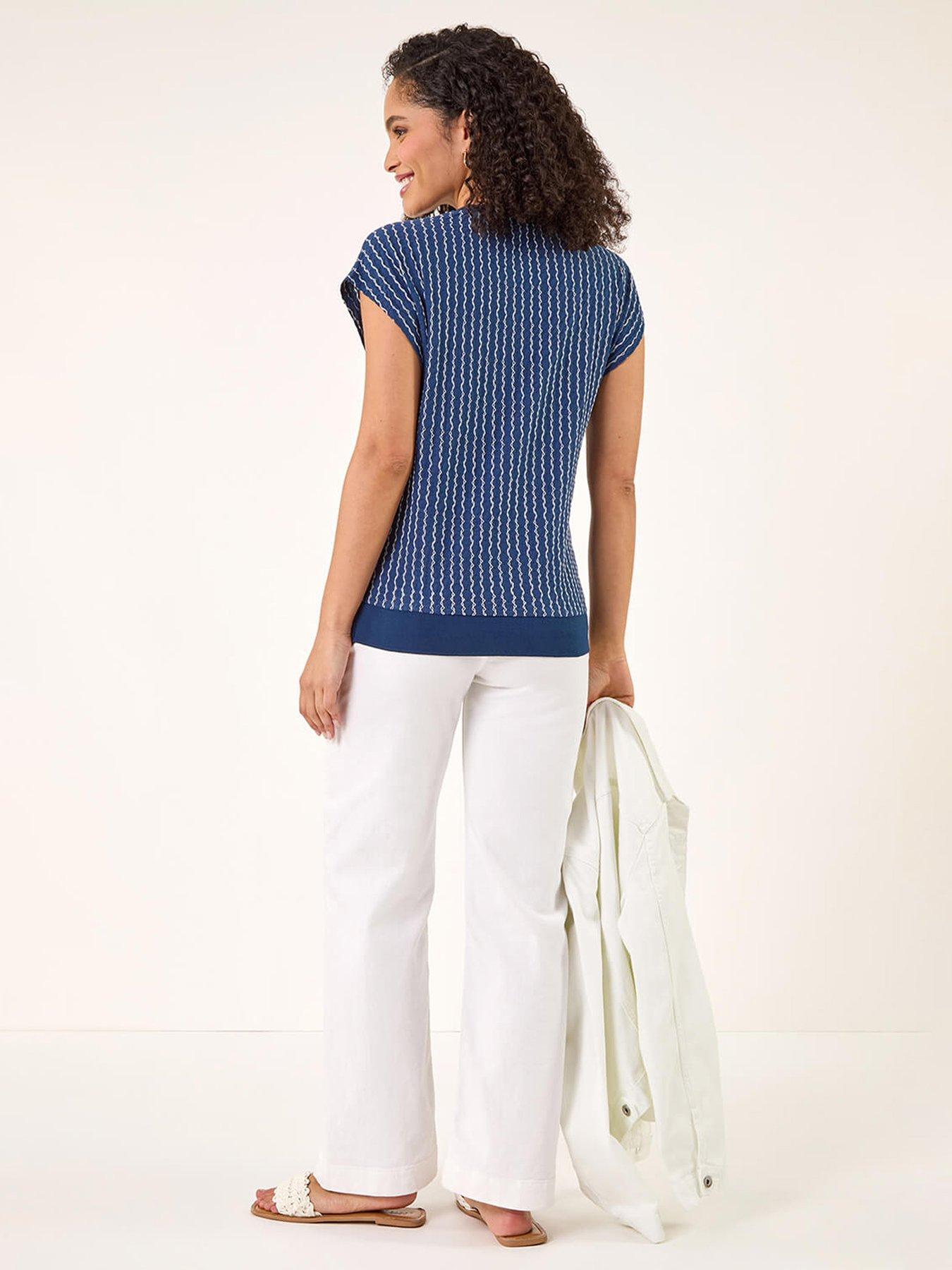Image 2 of 5 of Roman Textured Stretch T-shirt