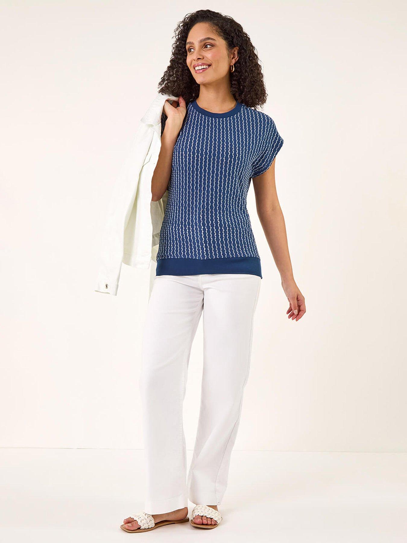 Image 3 of 5 of Roman Textured Stretch T-shirt
