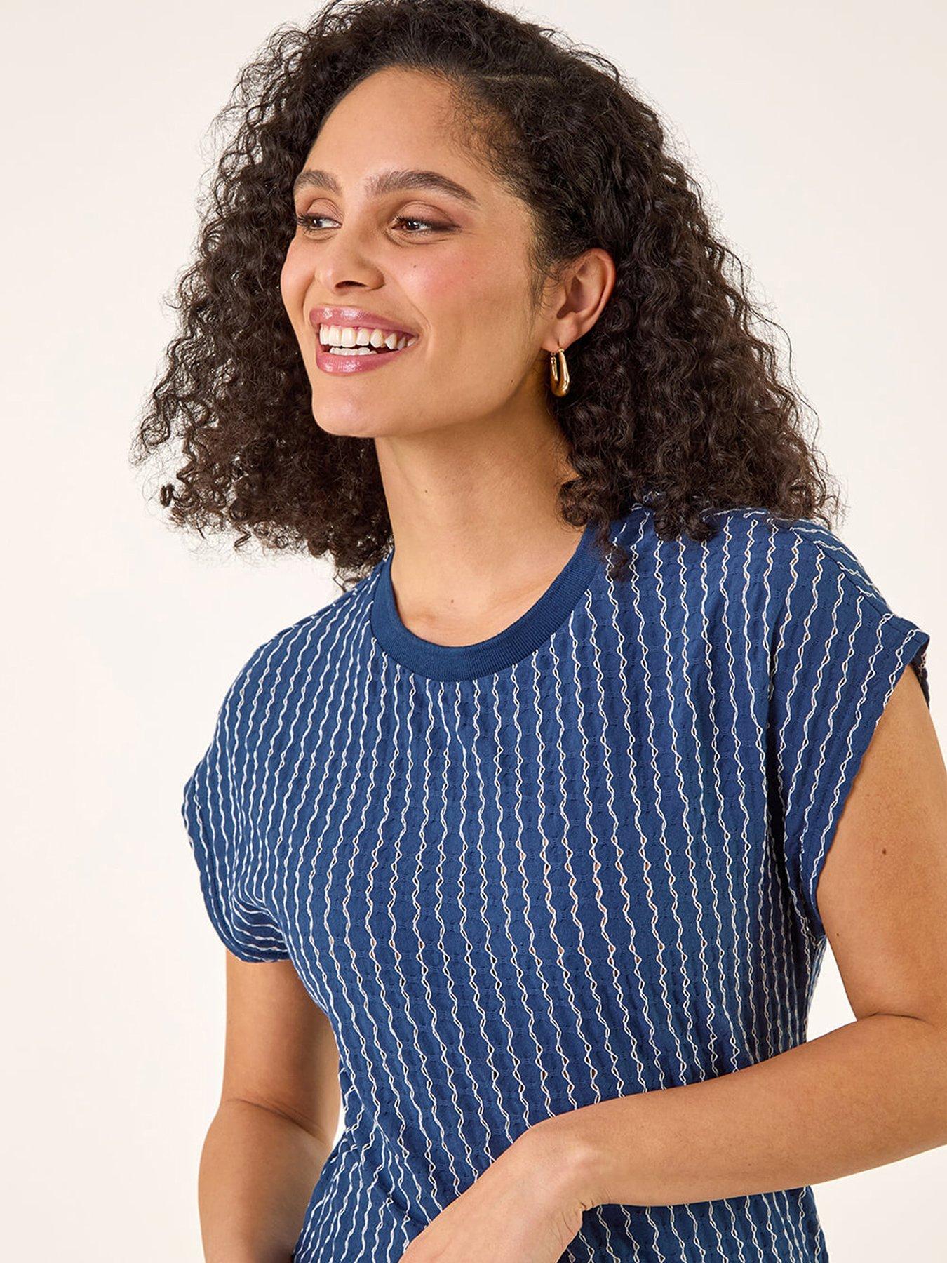 Image 4 of 5 of Roman Textured Stretch T-shirt