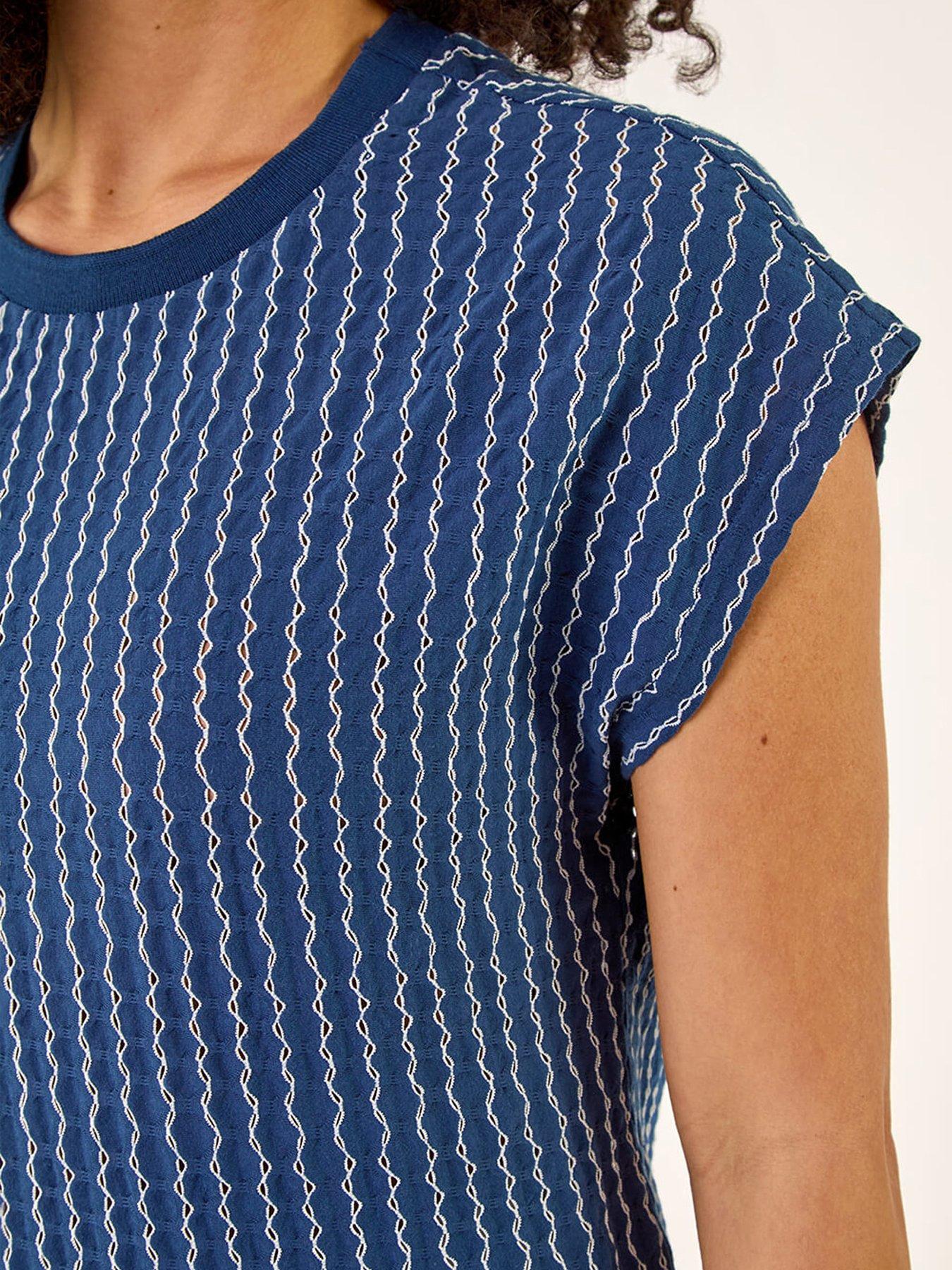 Image 5 of 5 of Roman Textured Stretch T-shirt