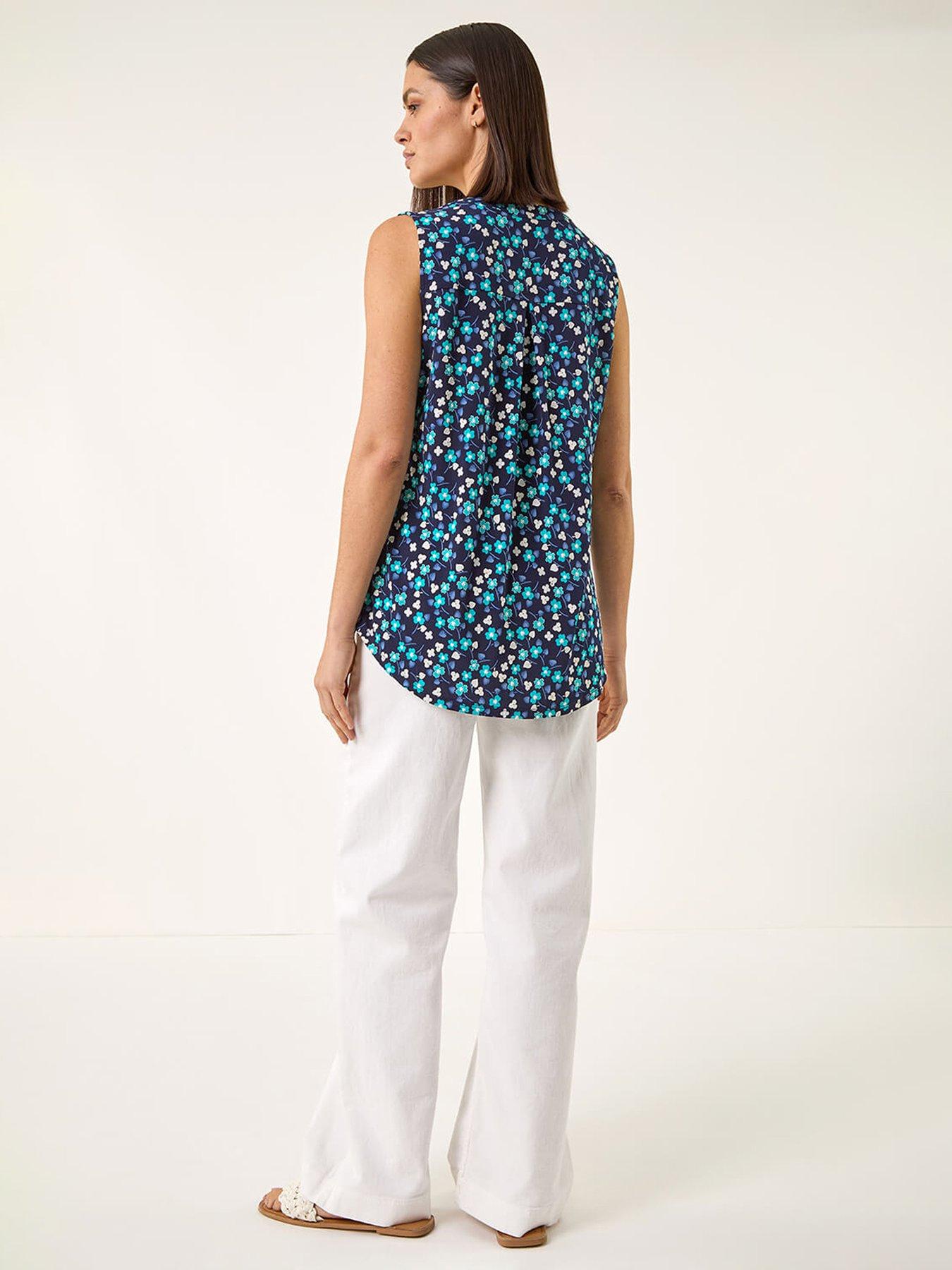  image of roman-floral-puff-print-shirt