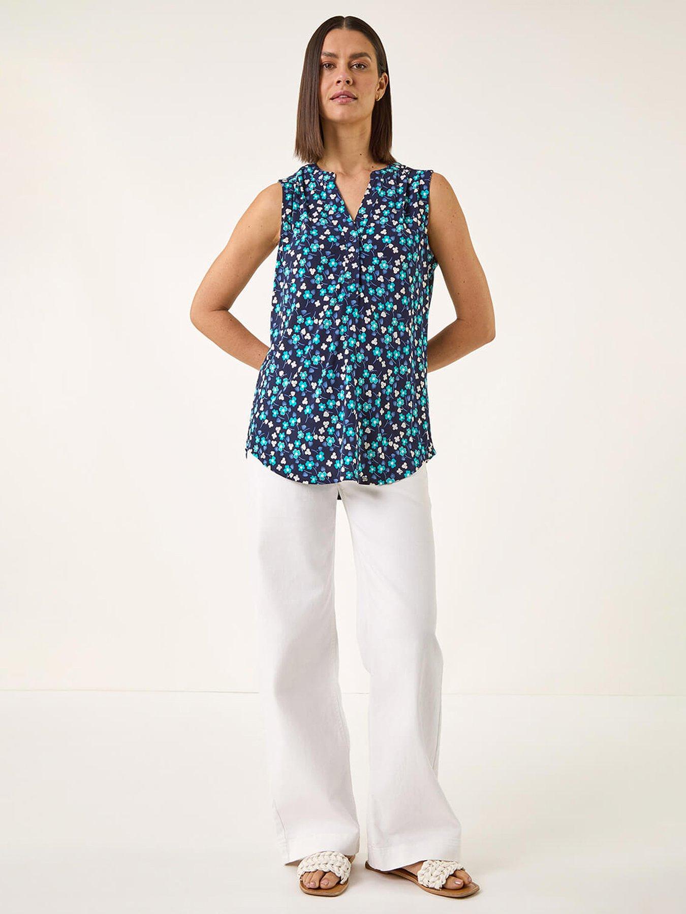  image of roman-floral-puff-print-shirt