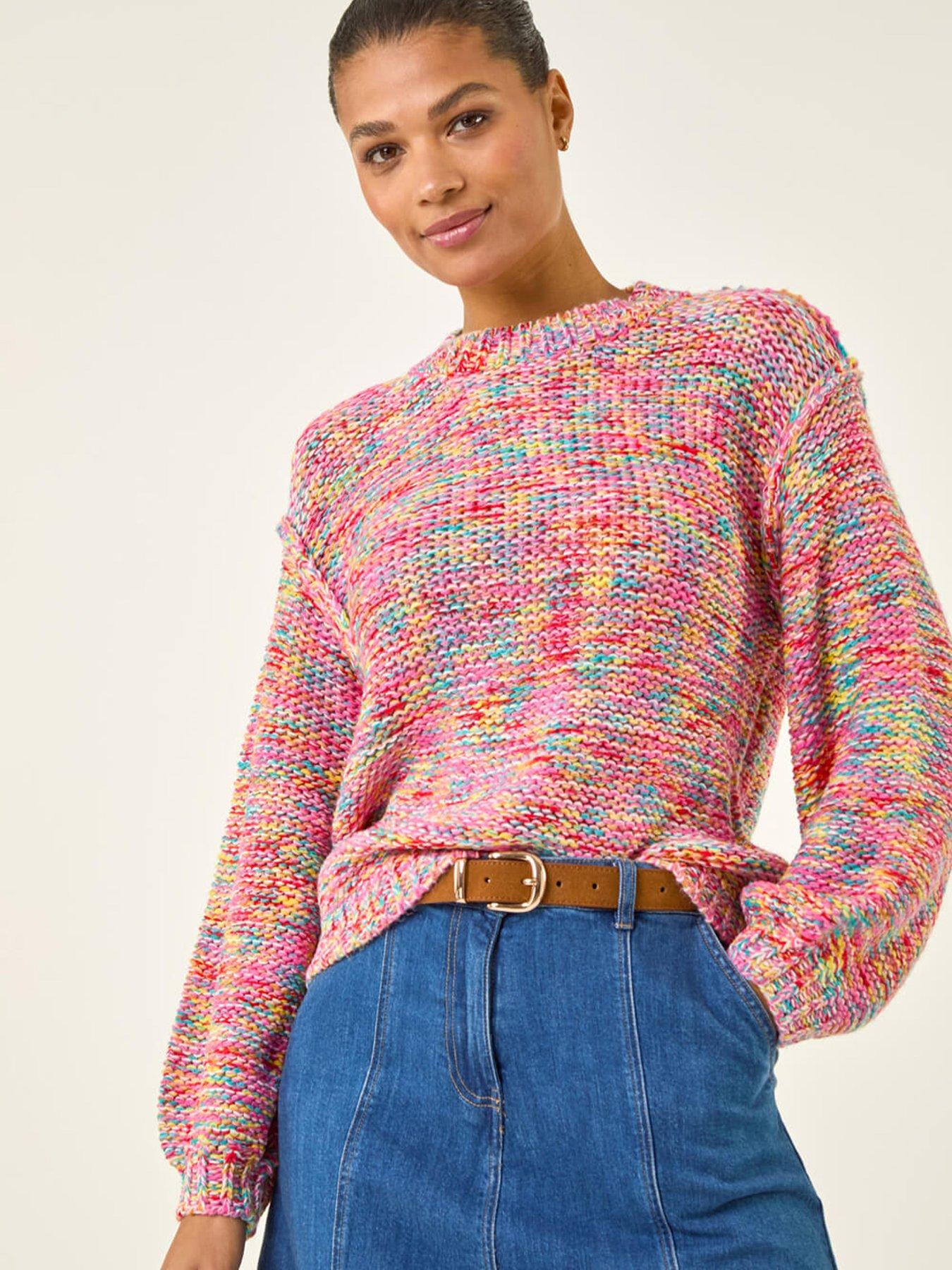  image of roman-textured-space-dye-knit-jumper