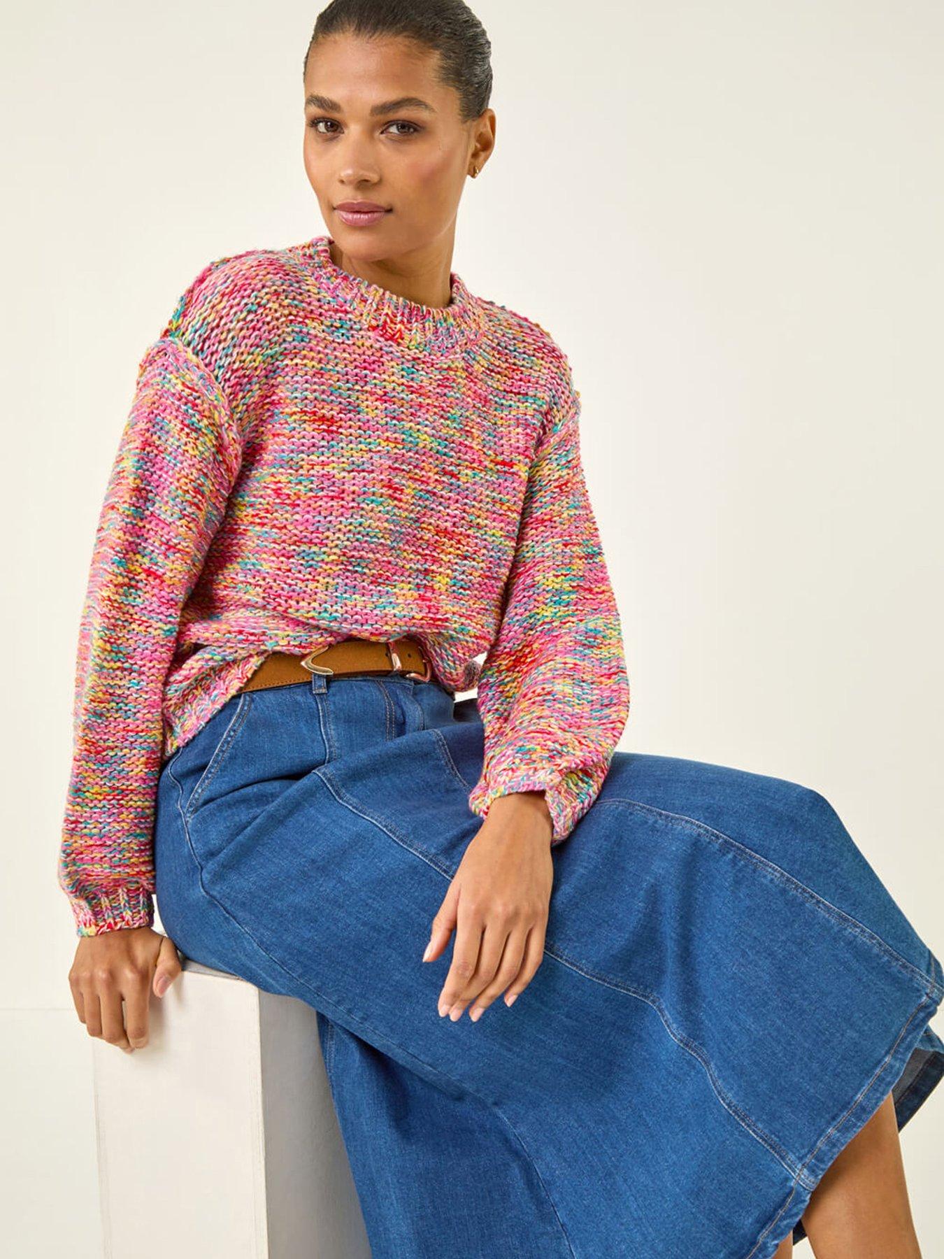  image of roman-textured-space-dye-knit-jumper